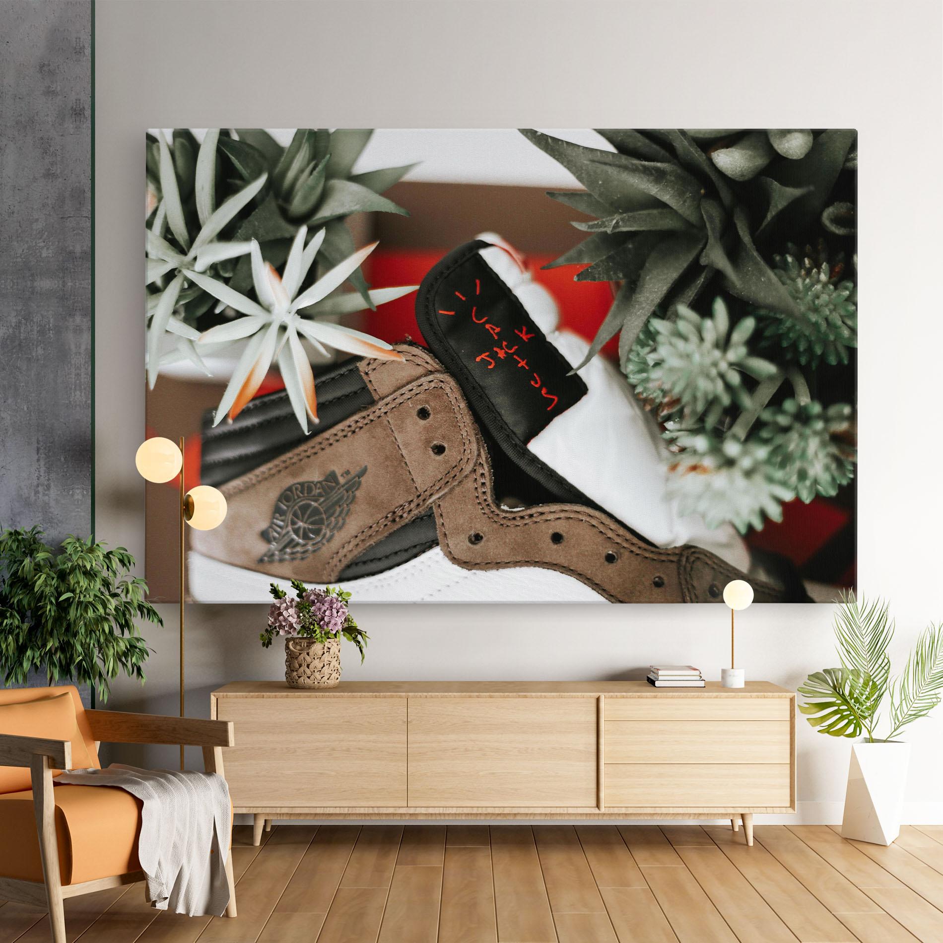 Tablou Canvas Brown Air Jordan mockup 9