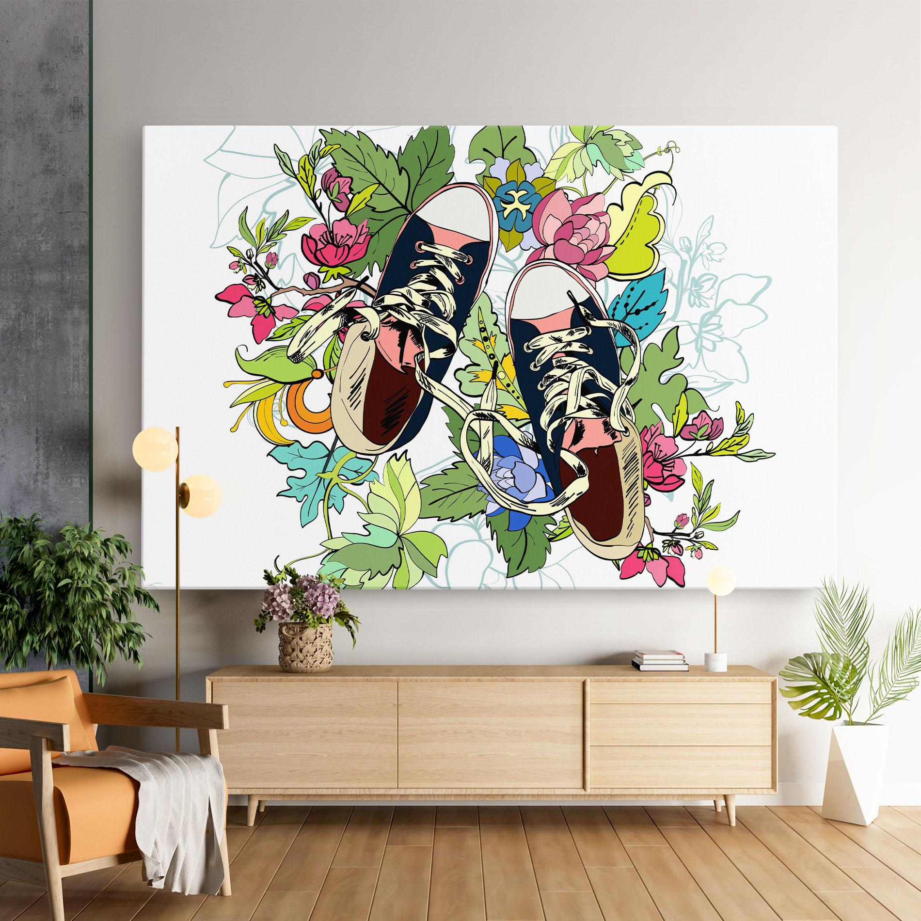Tablou Canvas Flower Shoes mockup 9
