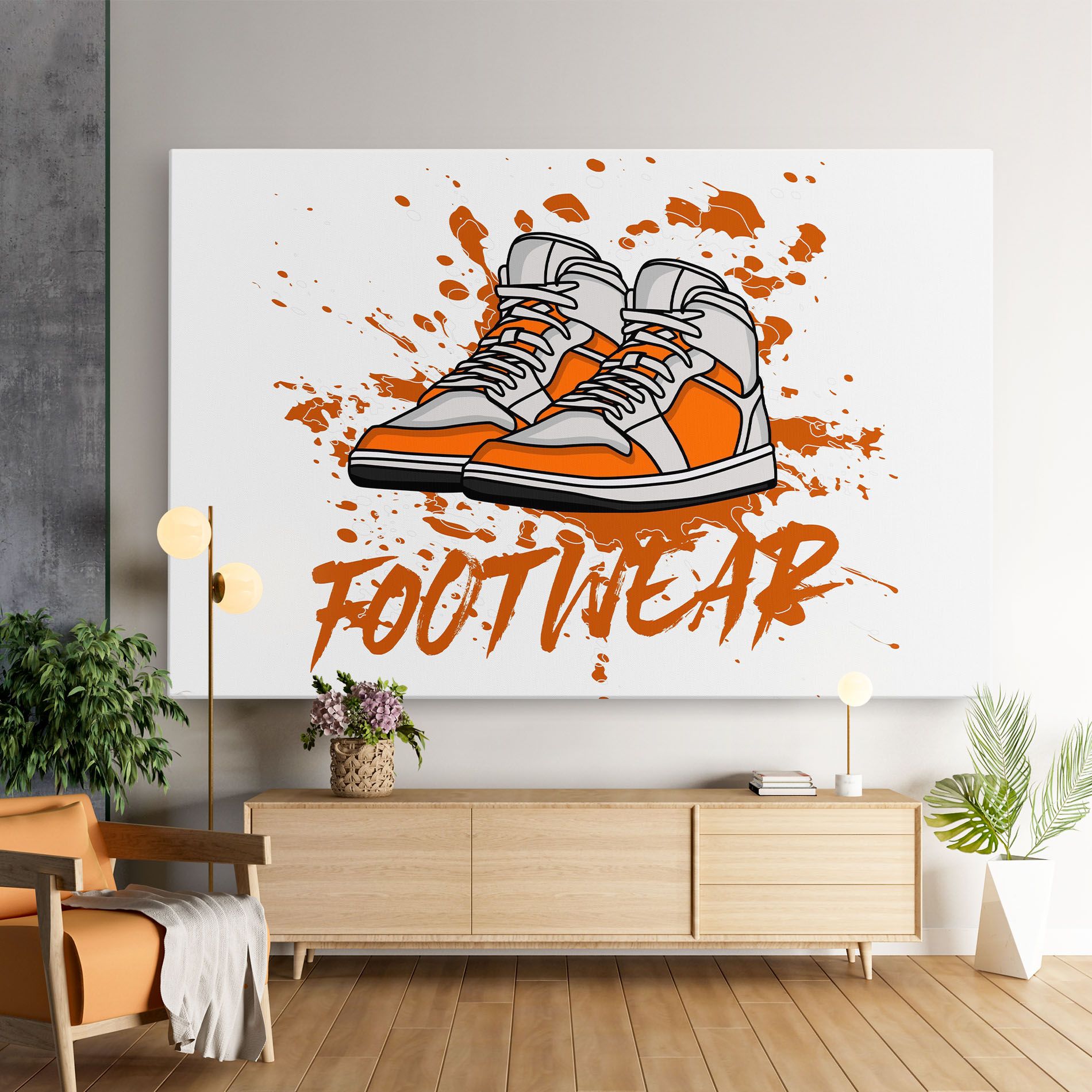 Orange Footwear mockup 9
