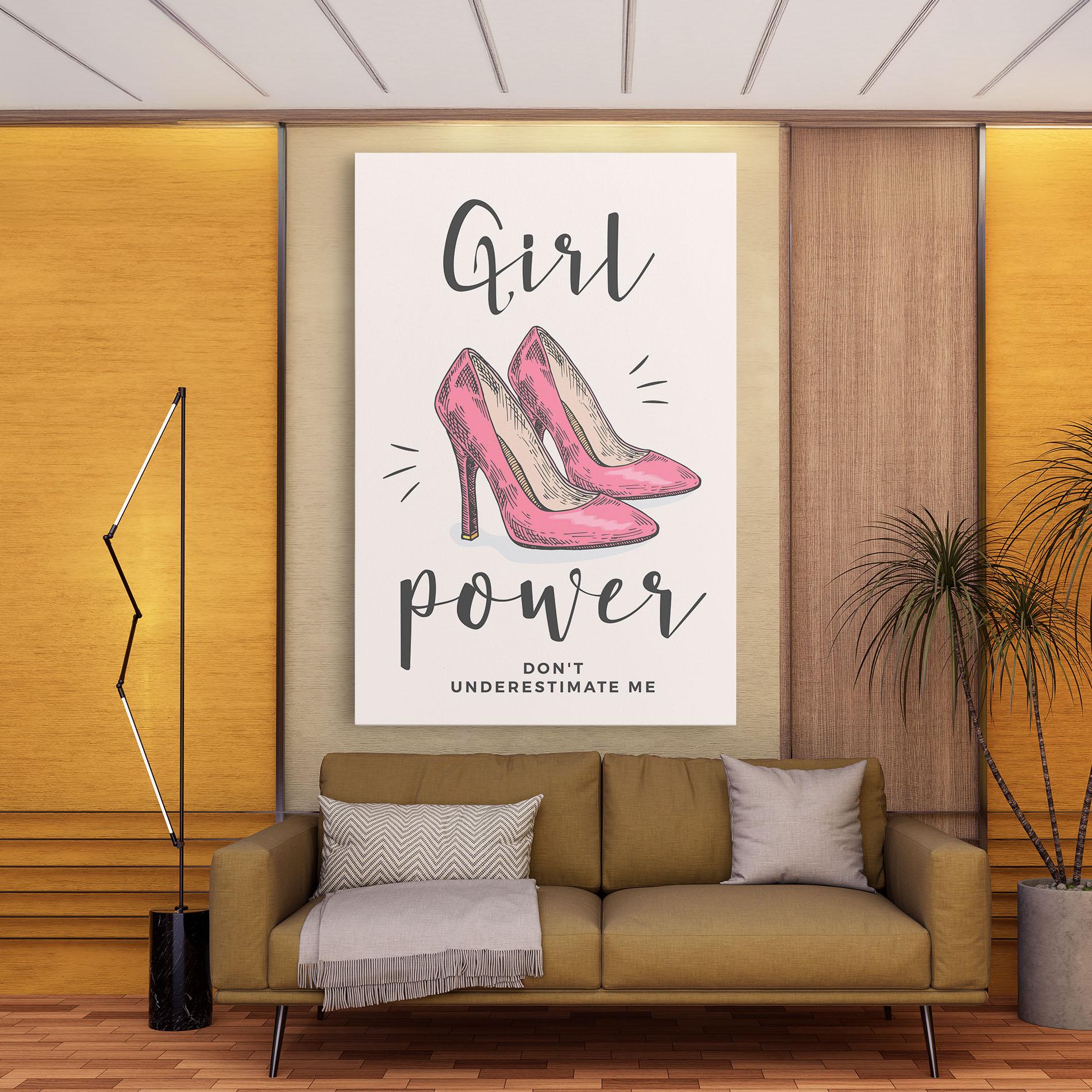 Tablou Canvas Girl Power mockup 9