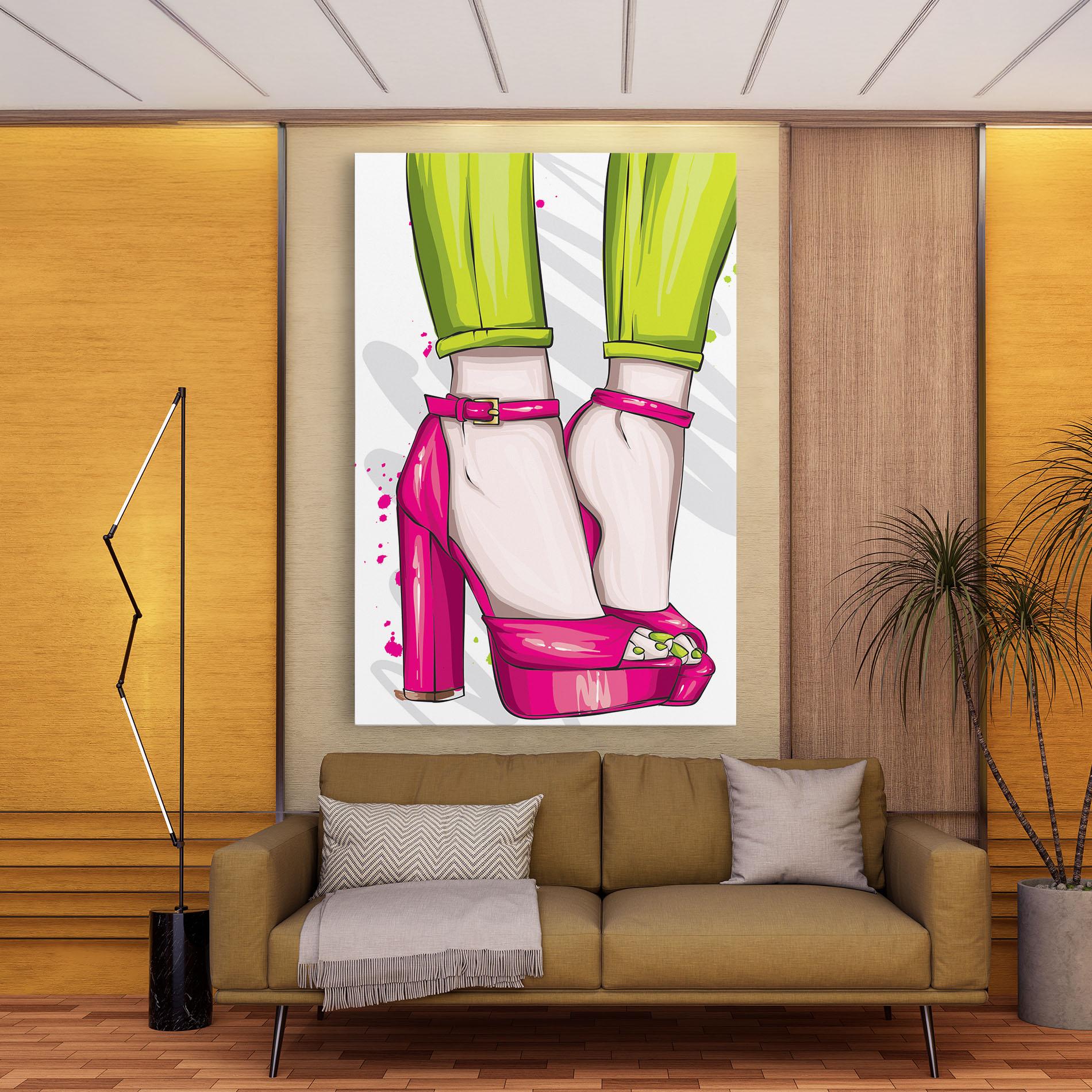 Tablou Canvas Green Nails mockup 9