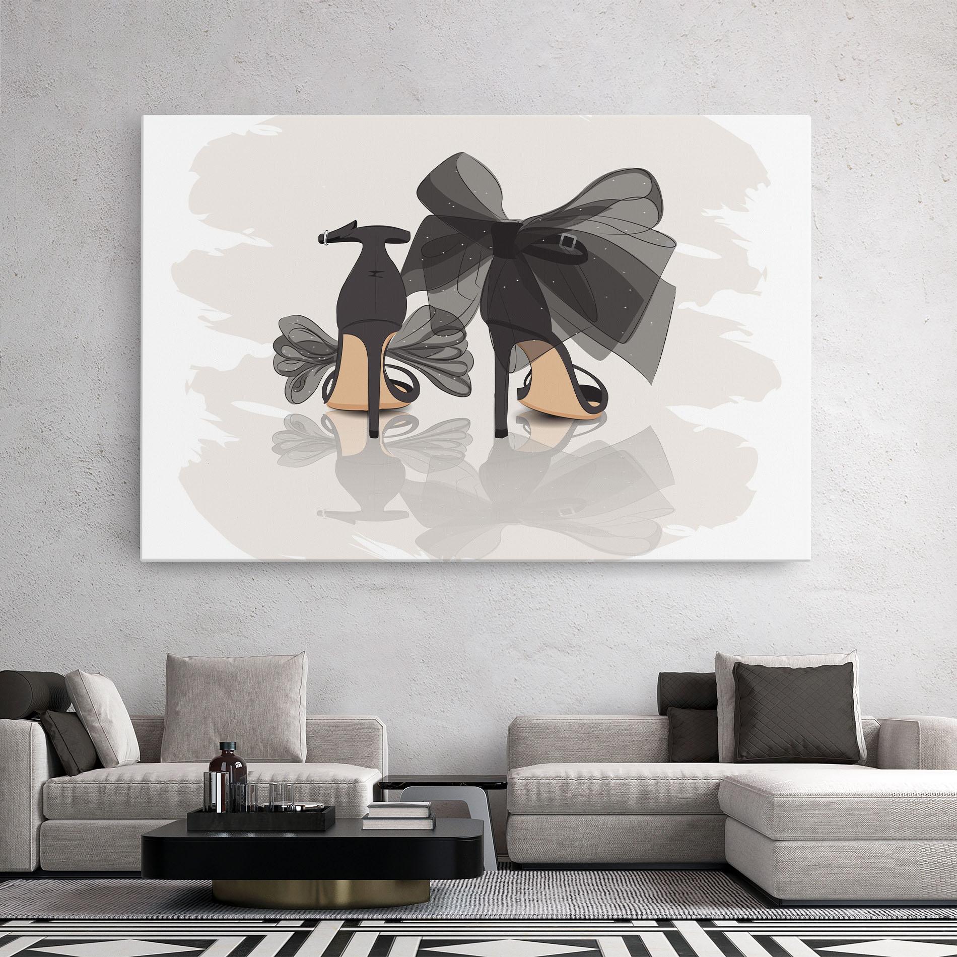Tablou Canvas Black Bow Heels mockup 2