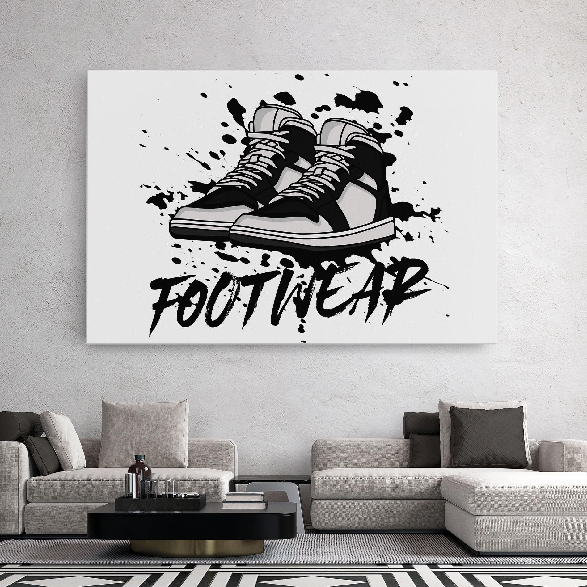 Tablou Canvas Black Footwear mockup 2