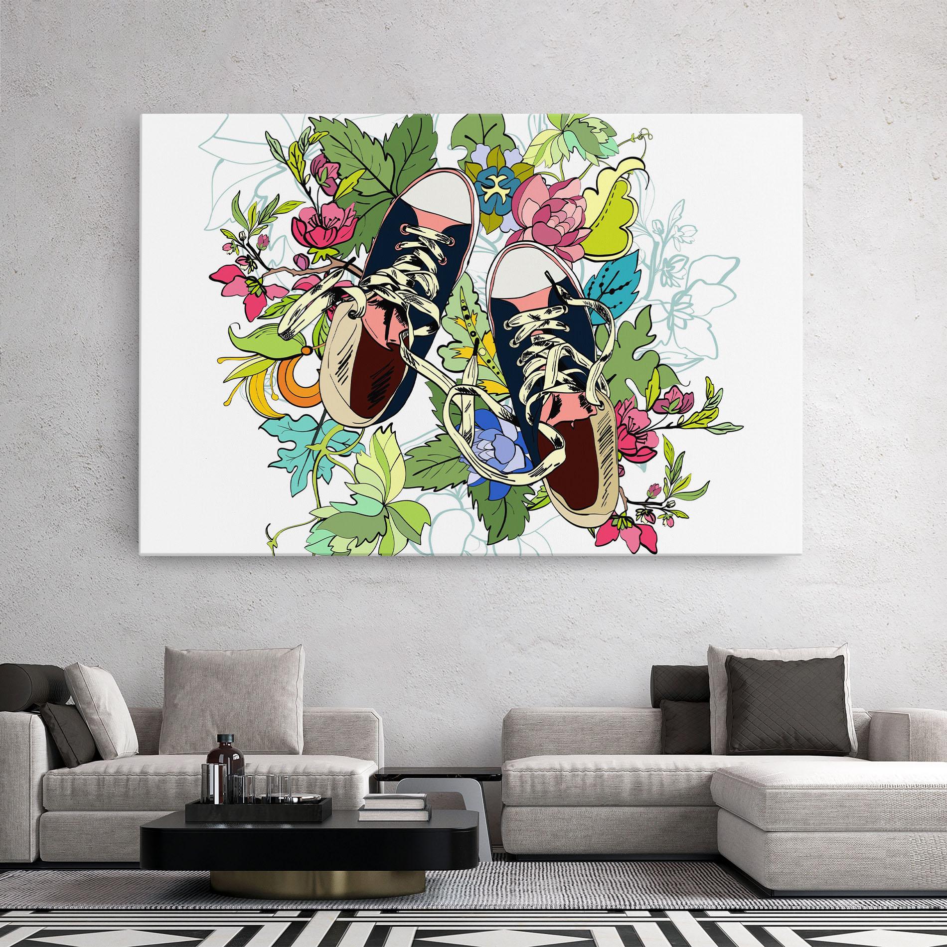 Tablou Canvas Flower Shoes mockup 2