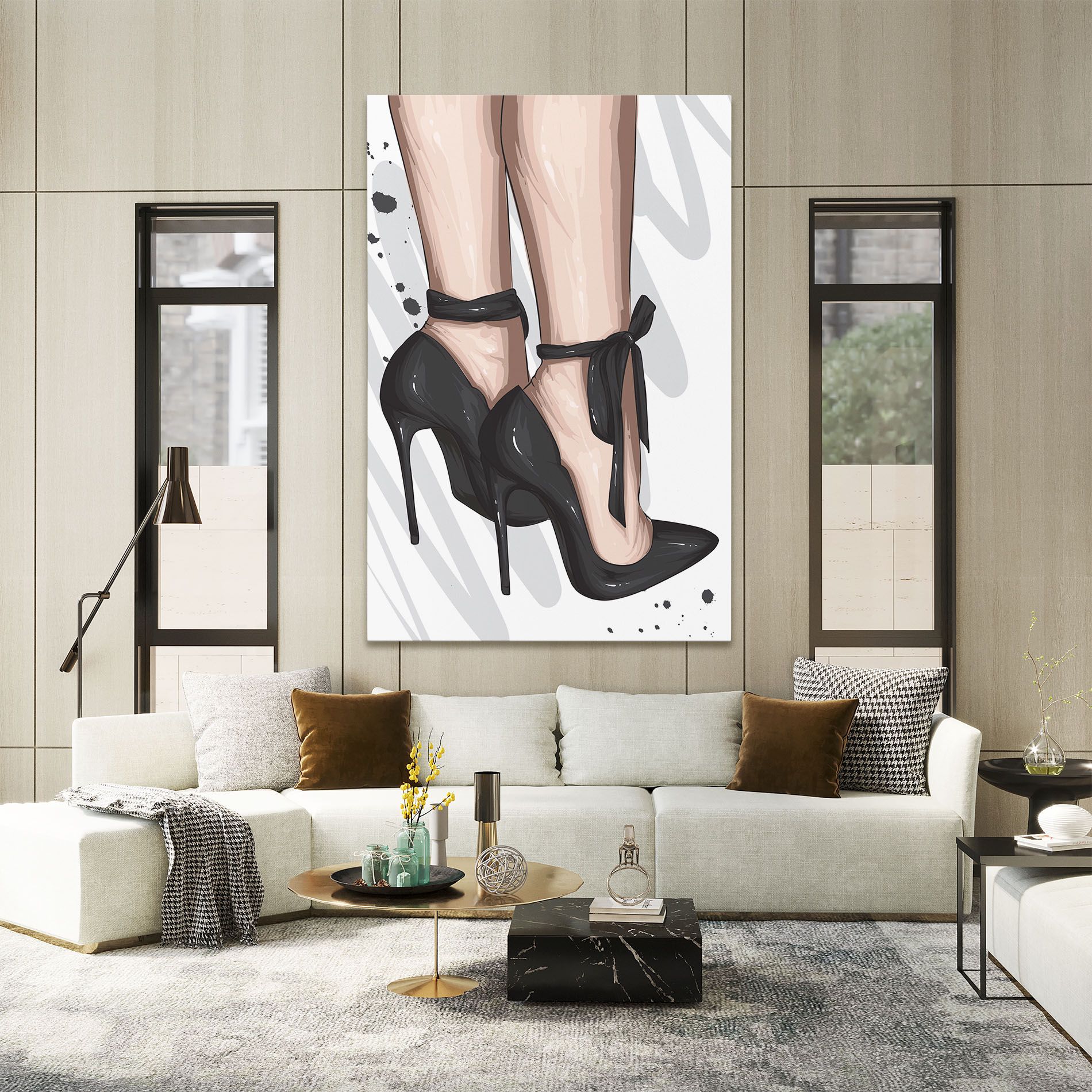 Black Woman Shoes mockup 2