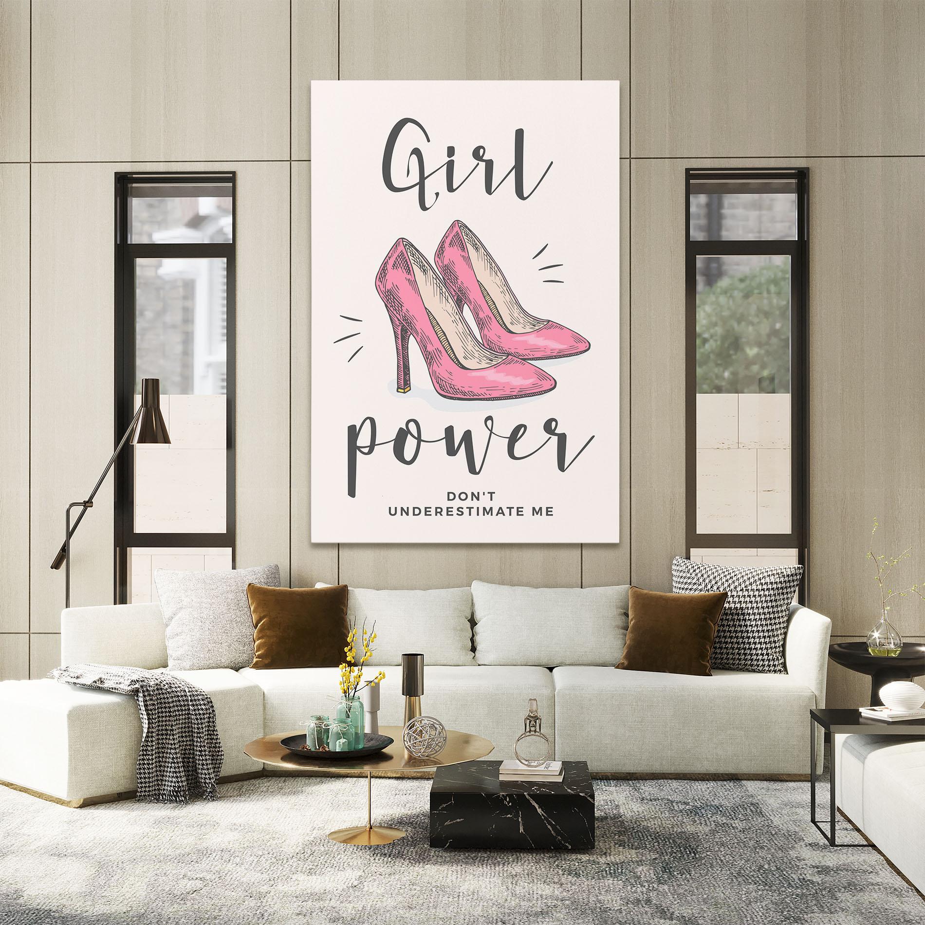 Tablou Canvas Girl Power mockup 2
