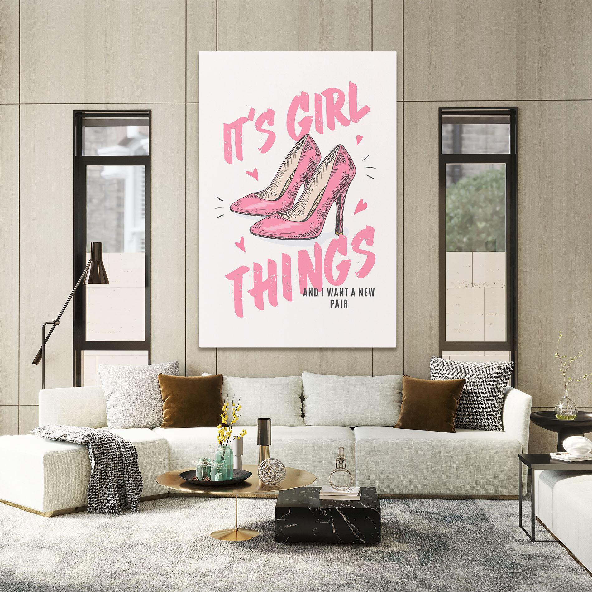 Tablou Canvas Girl Things mockup 2