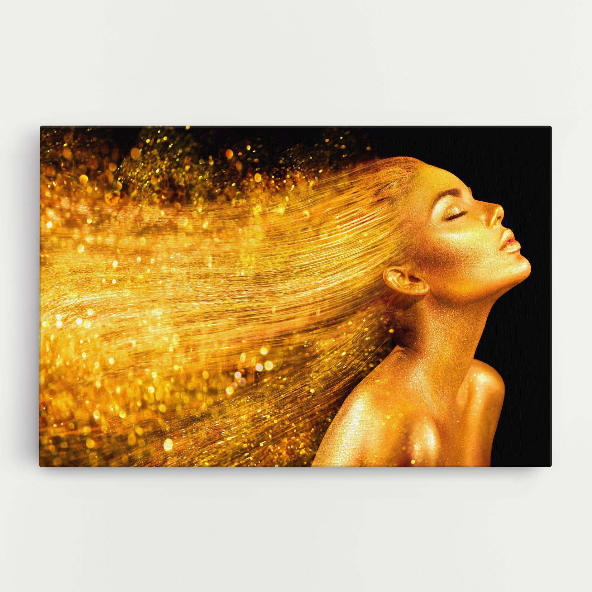 Tablou Canvas Golden Girl mockup 0