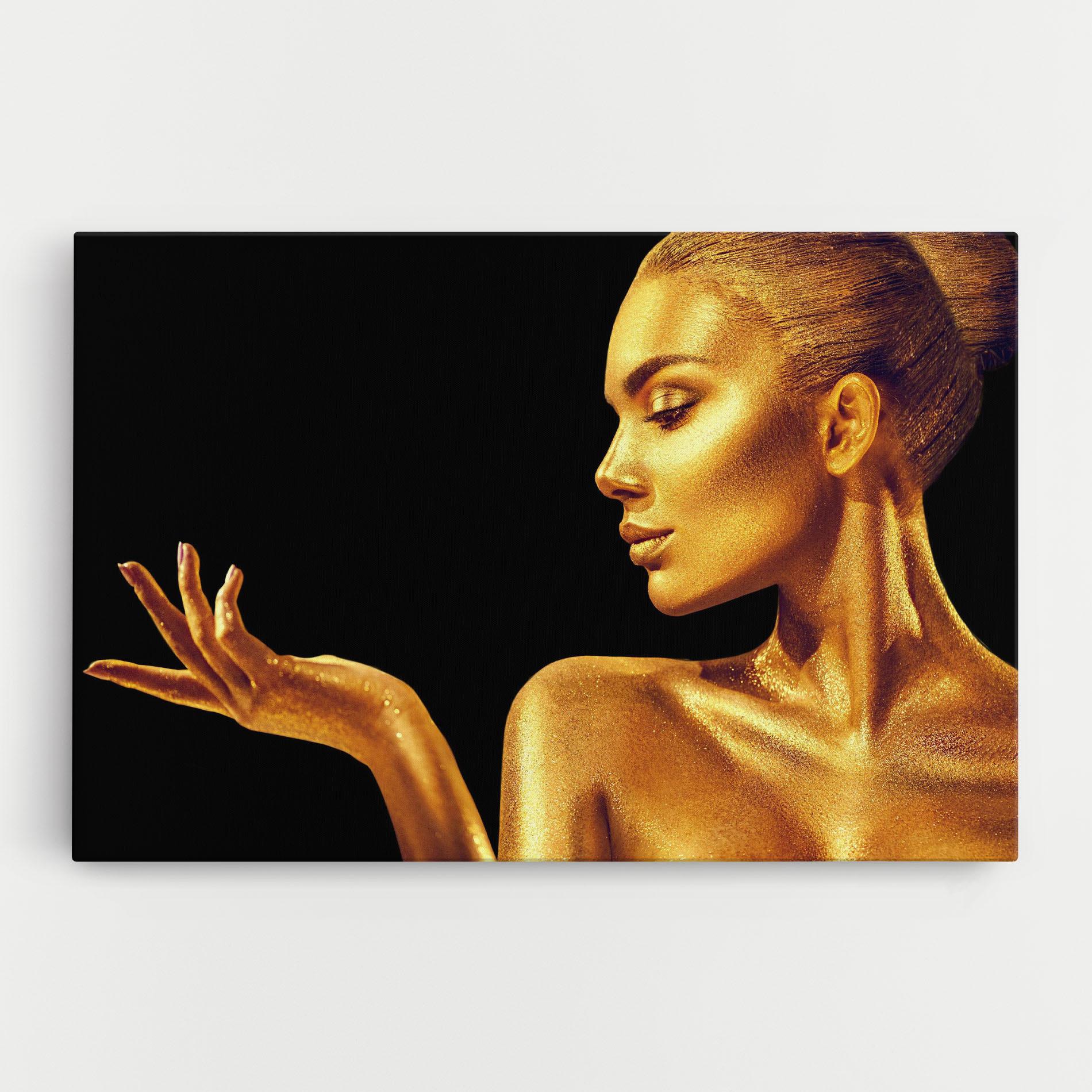 Tablou Canvas Golden Glamour mockup 0