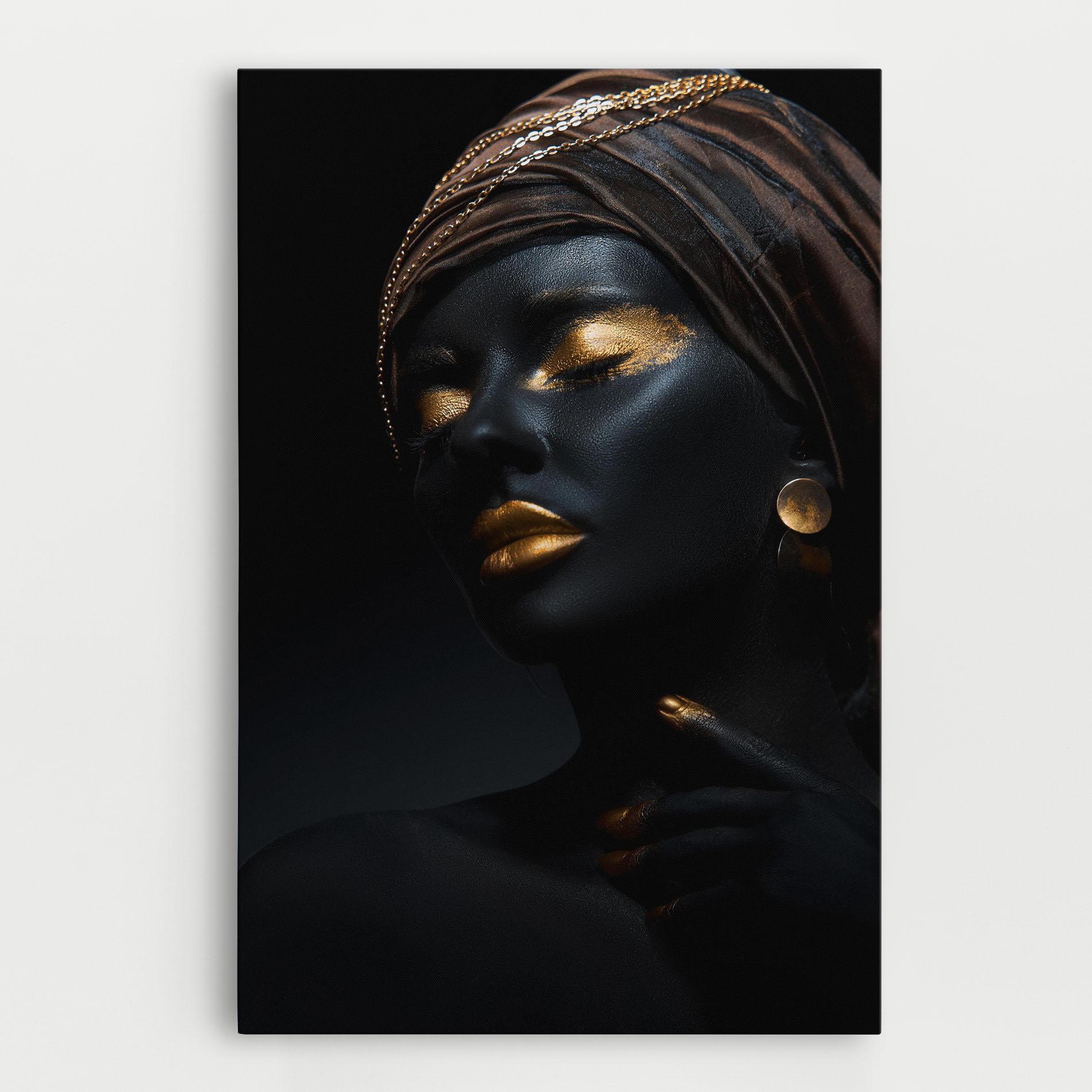 Tablou Canvas Black Gold Skin mockup 0