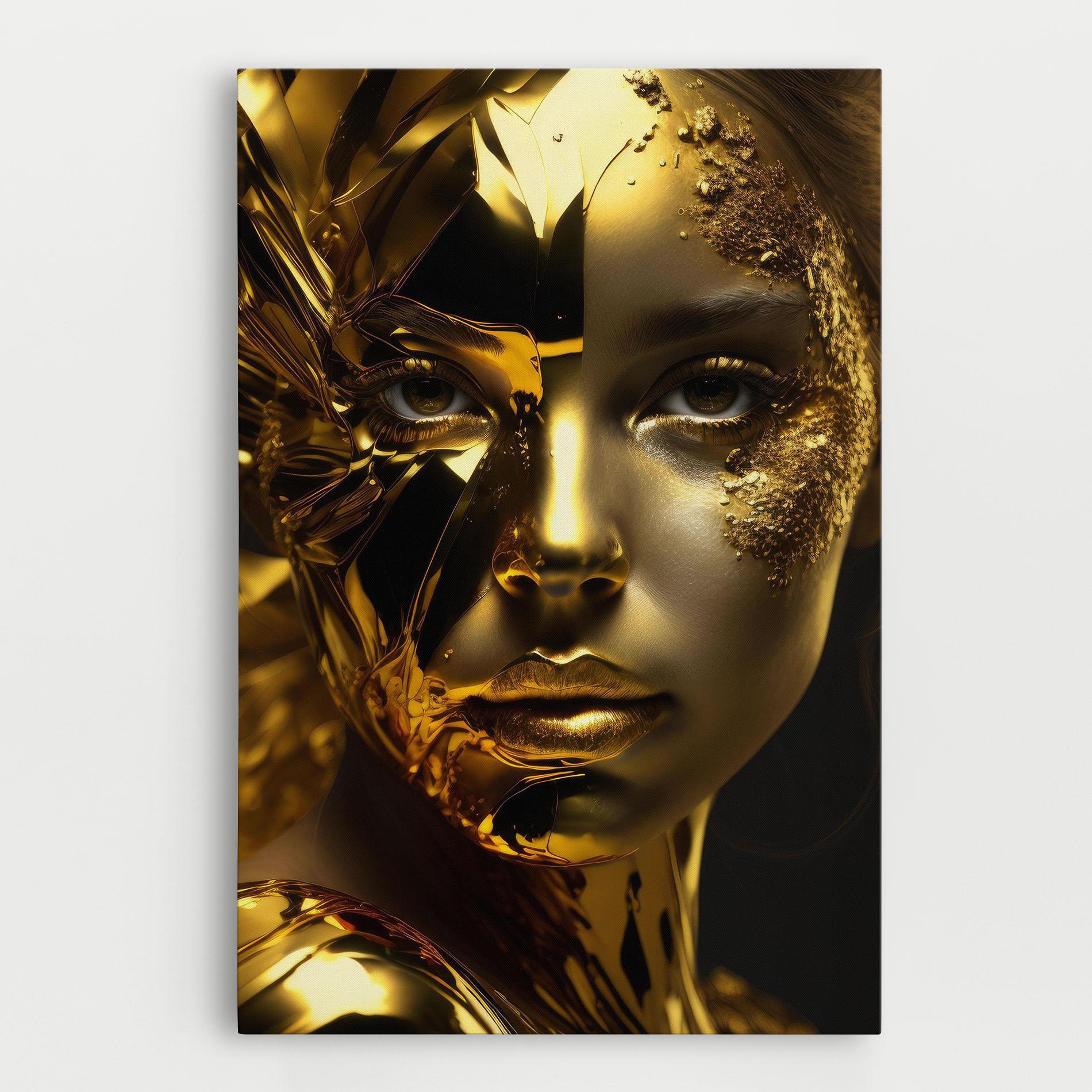 Tablou Canvas Covered By Gold mockup 0