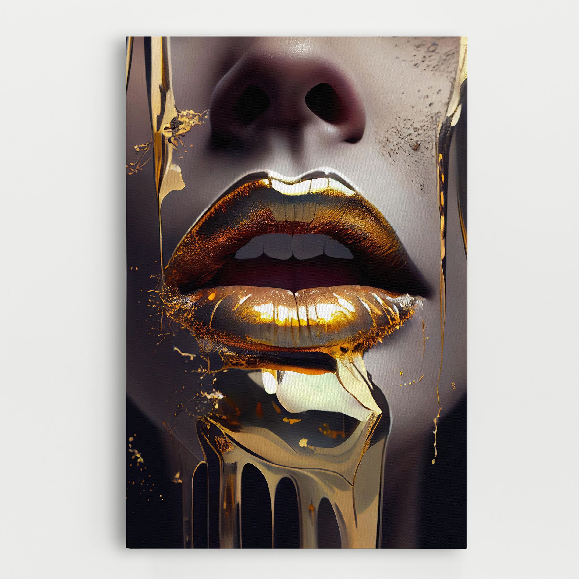 Glamorous Gold Lips mockup 0
