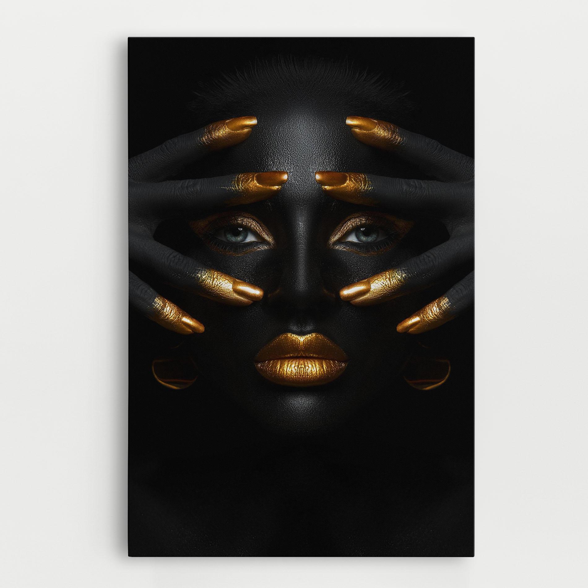 Tablou Canvas Gold Fingertips Art mockup 0