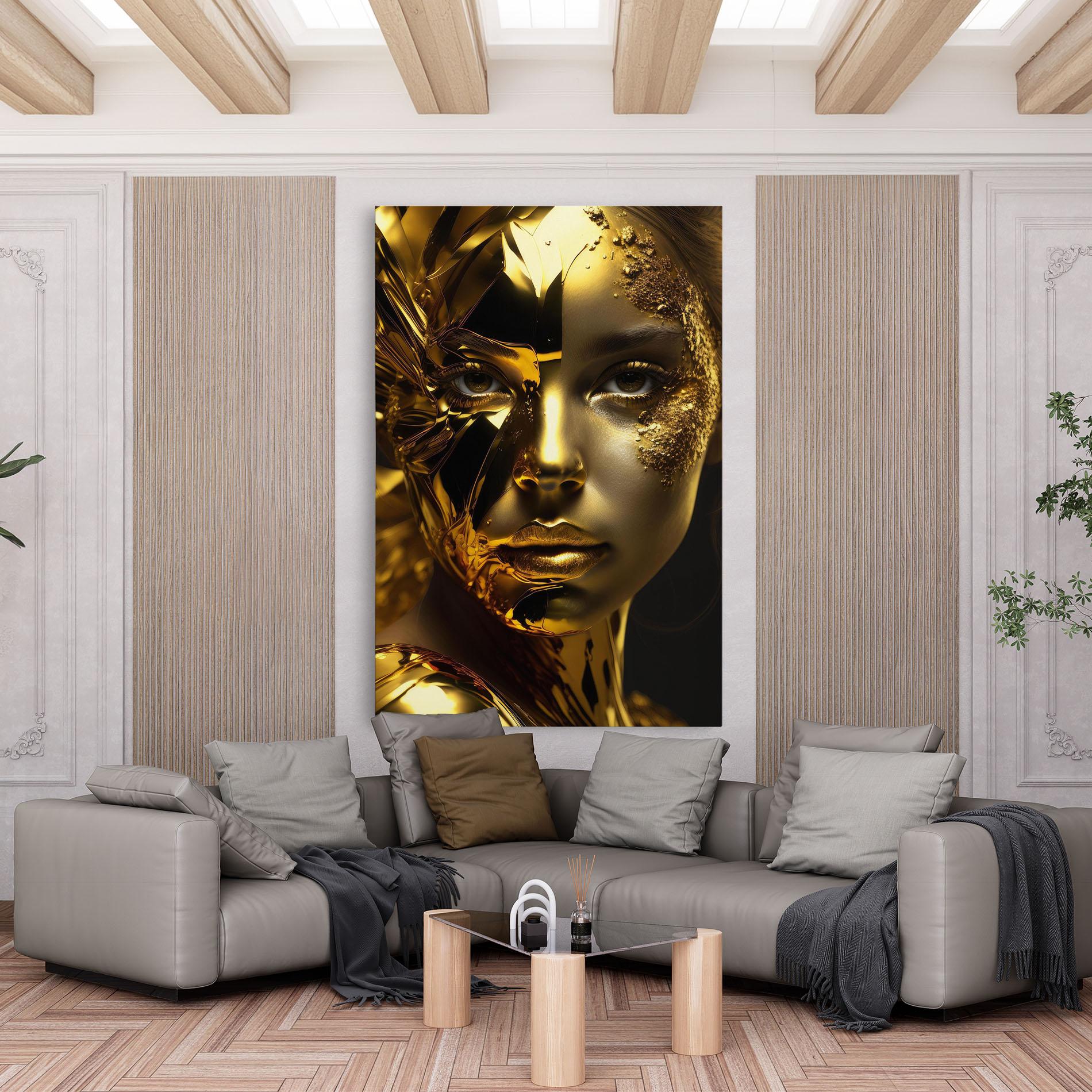 Tablou Canvas Covered By Gold mockup 6