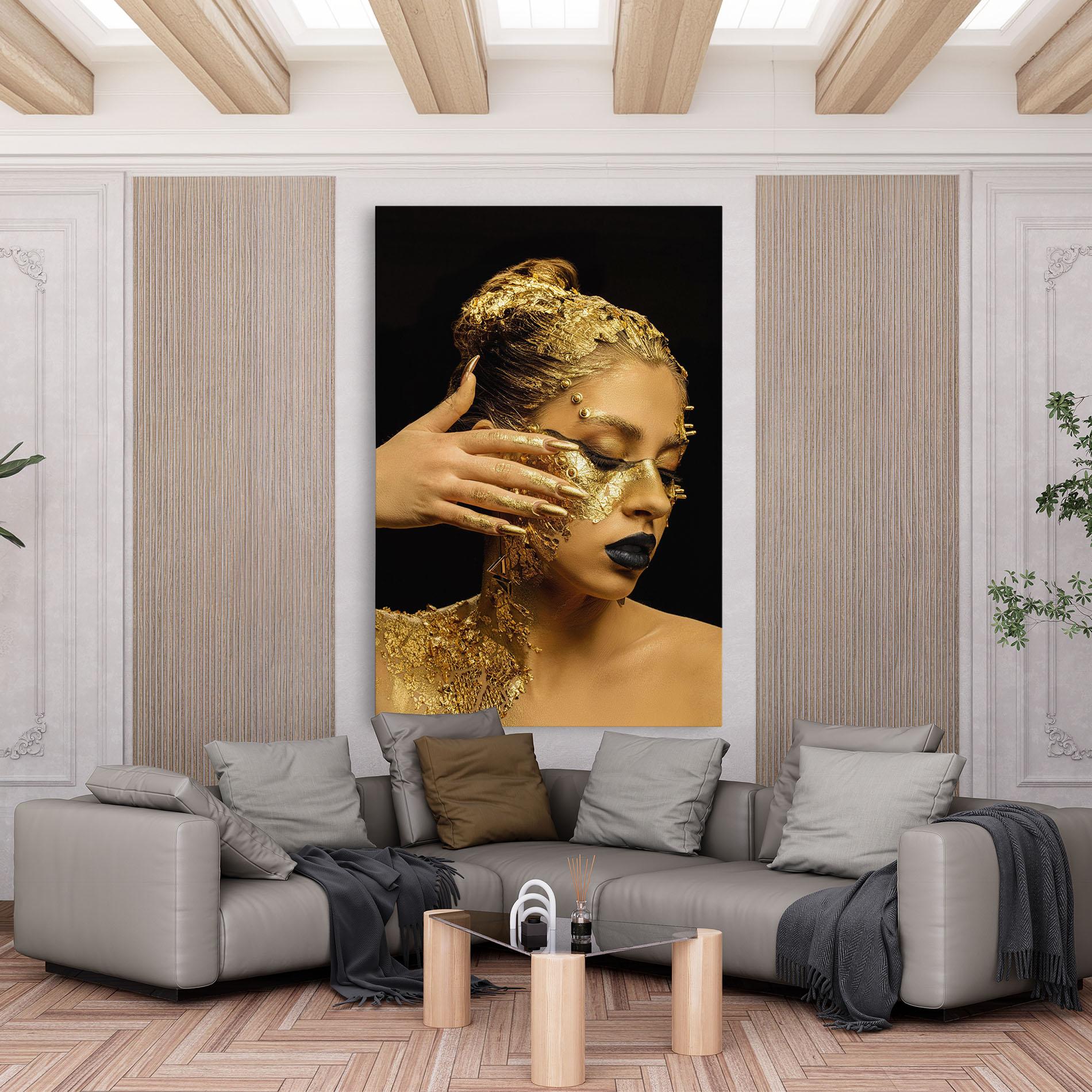 Tablou Canvas Festive Golden Makeup mockup 6