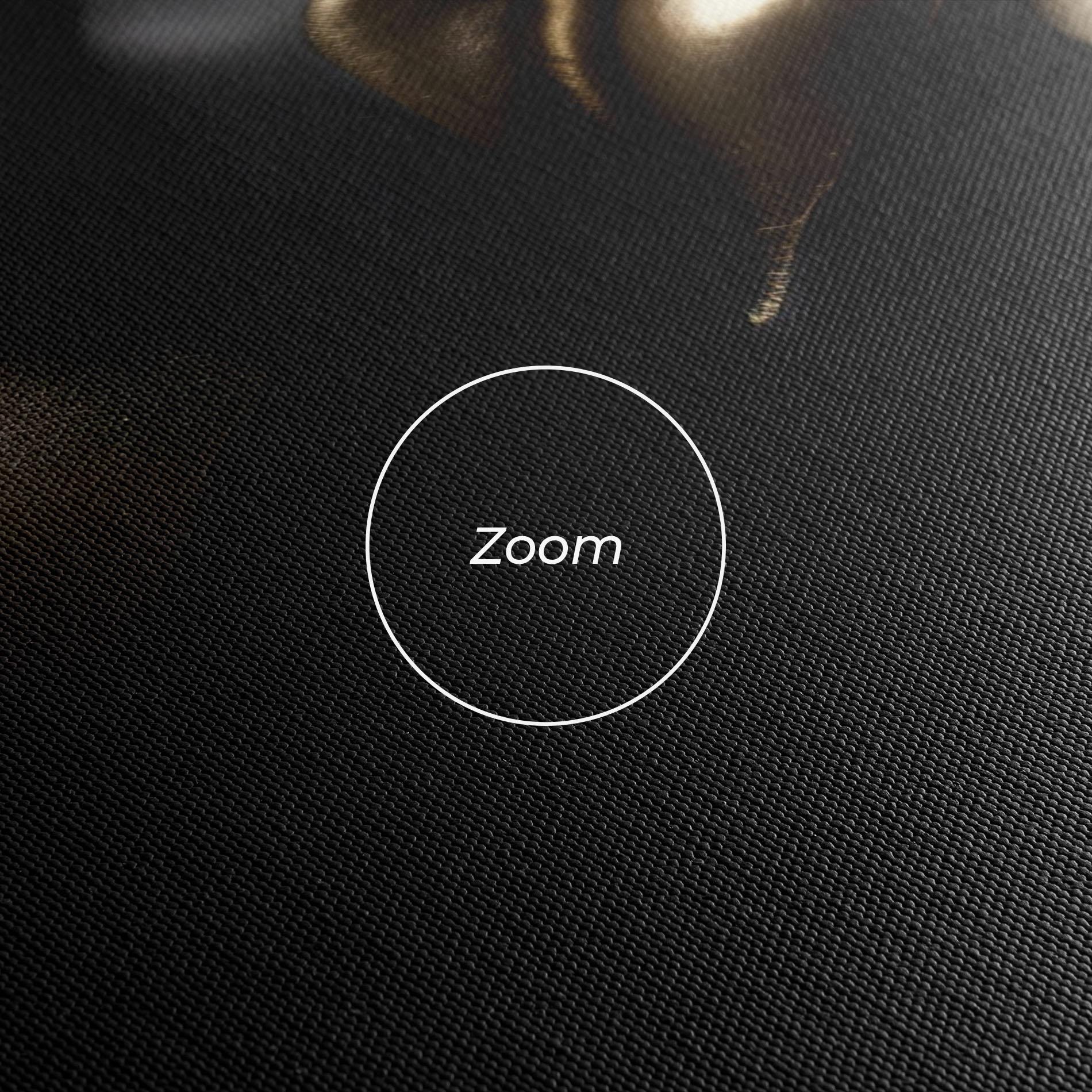 Tablou Canvas Dark Gold Face mockup 3