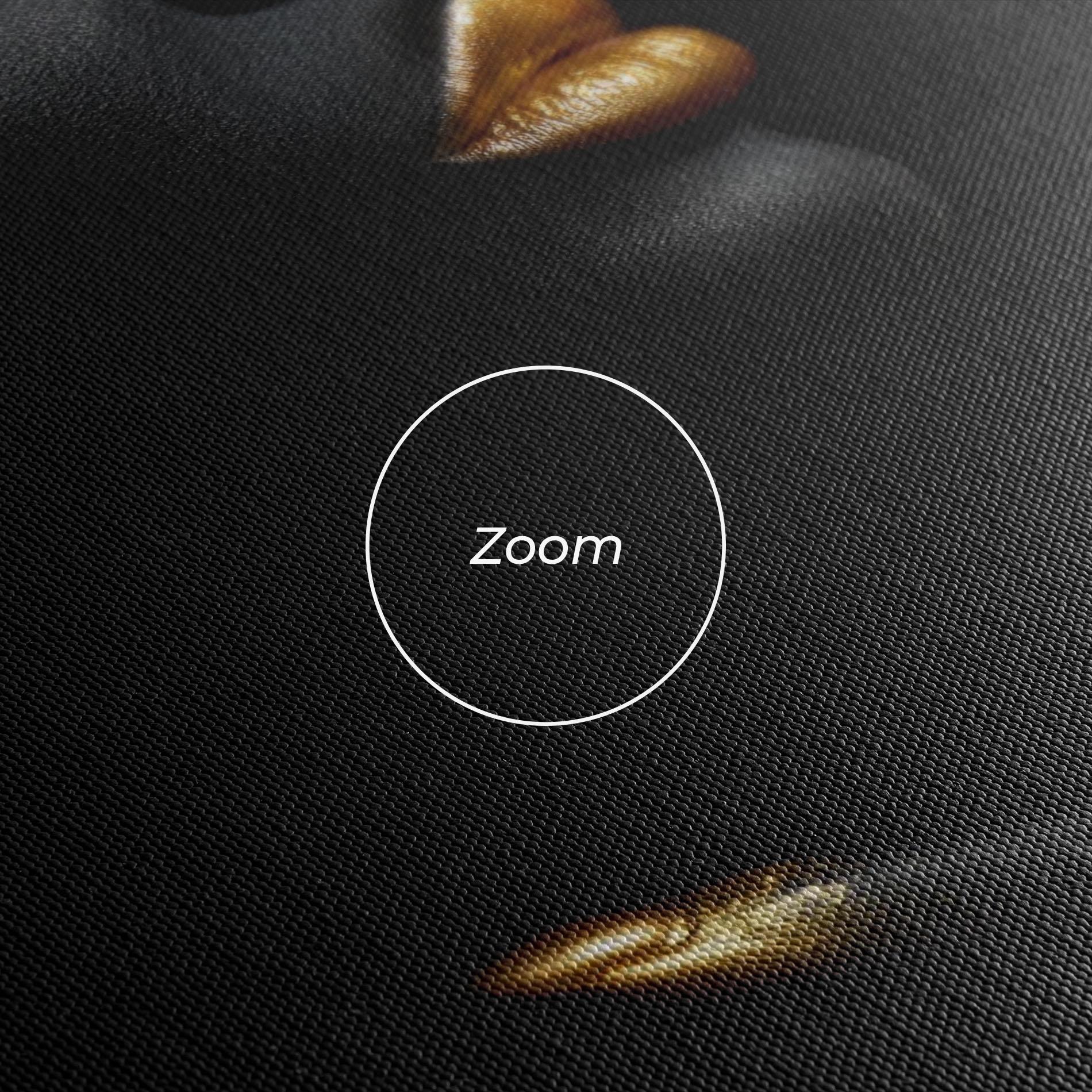 Tablou Canvas Lips Gold Eyelids mockup 3