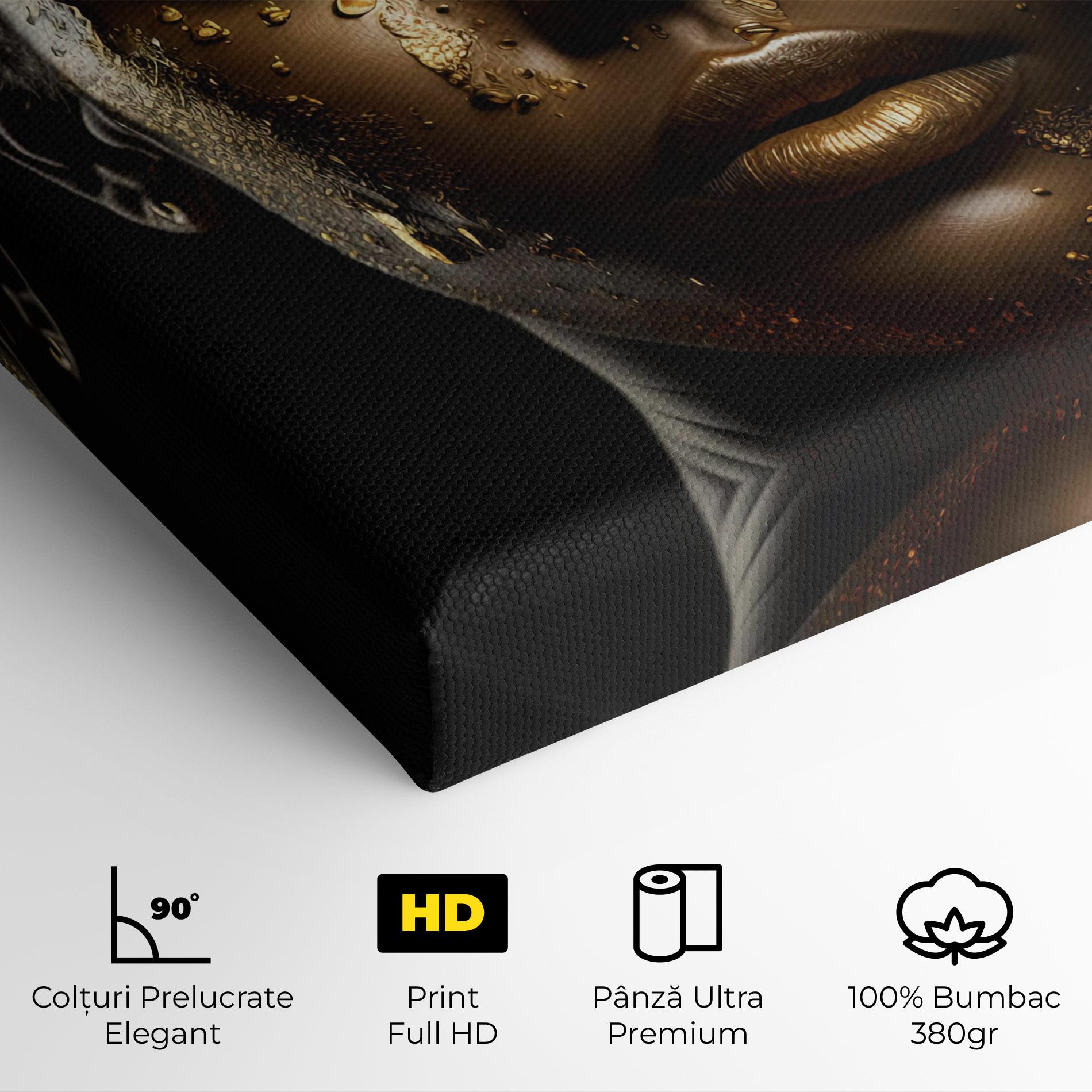 Tablou Canvas Attractive Gold Woman mockup 4
