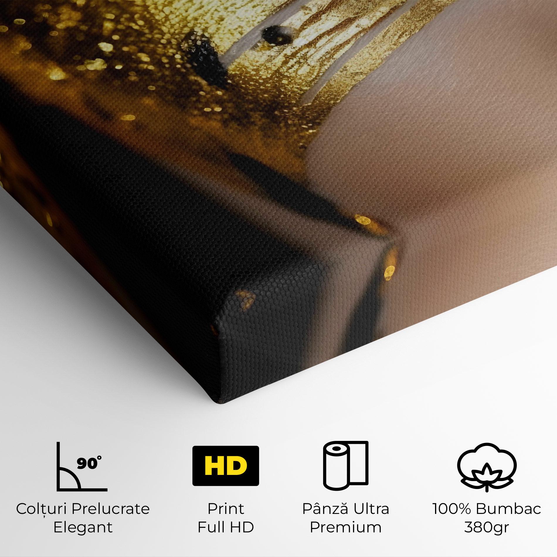 Tablou Canvas Black Gold Eyeliner mockup 4