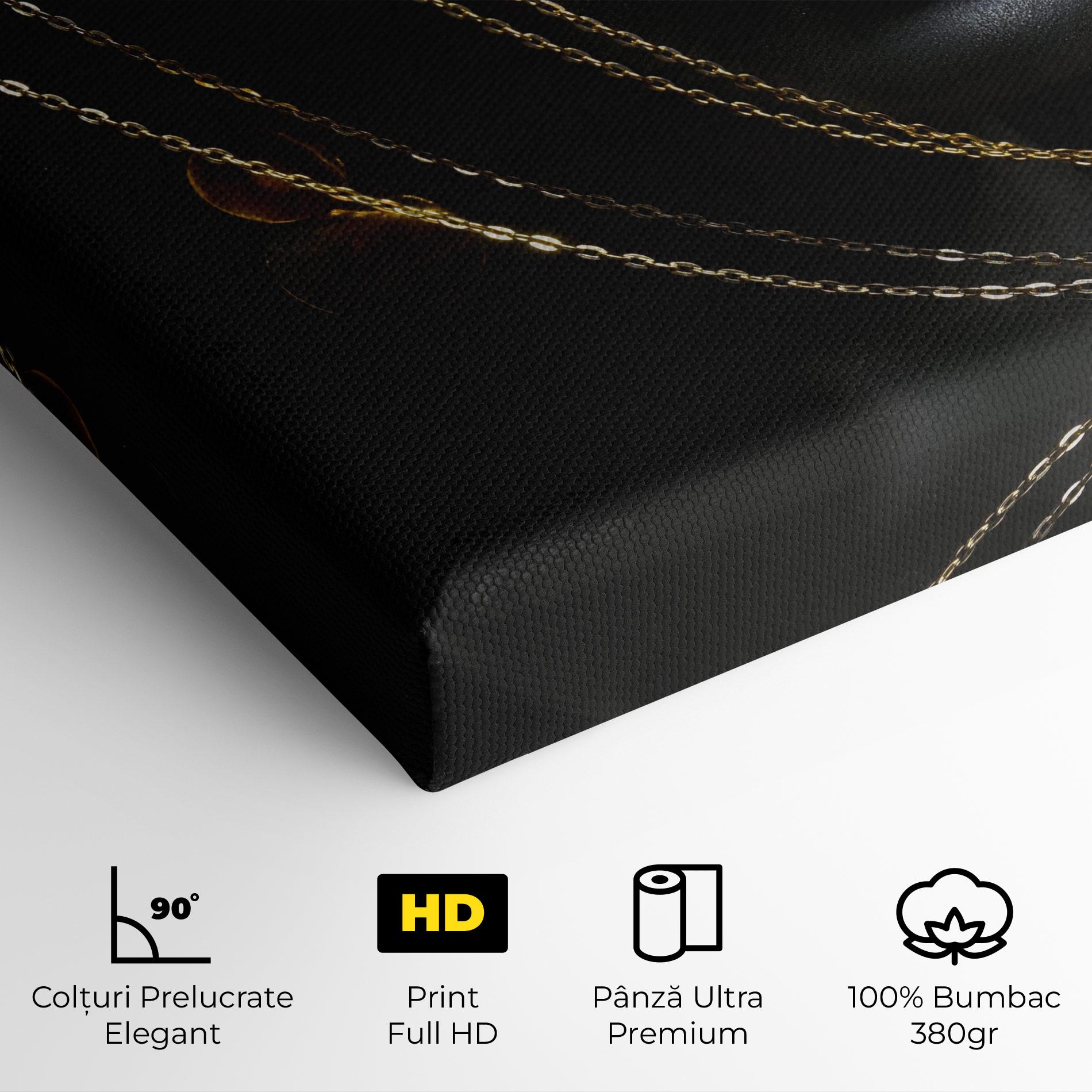 Tablou Canvas Chain Gold Lips mockup 4