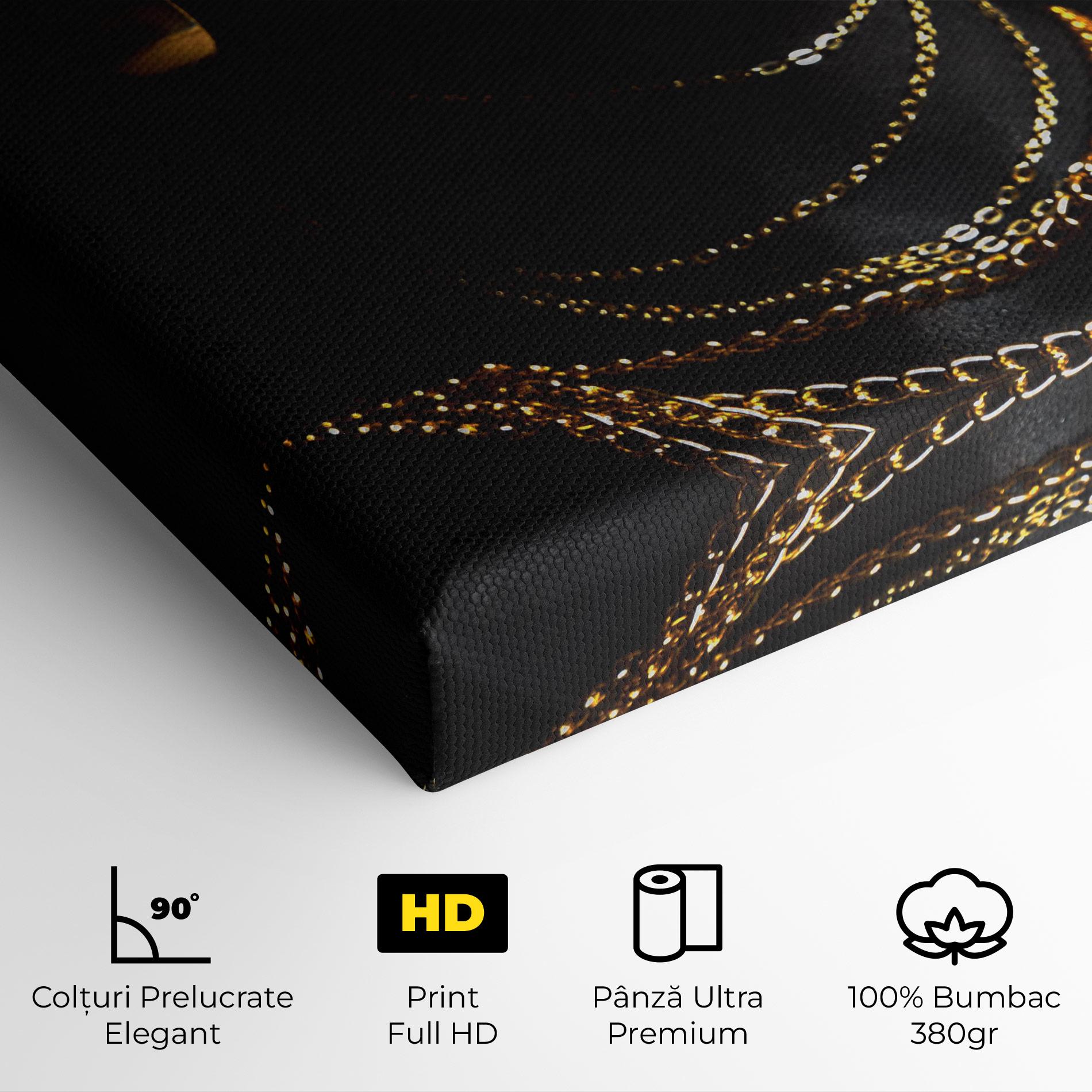 Tablou Canvas Gold Makeup Lips mockup 4