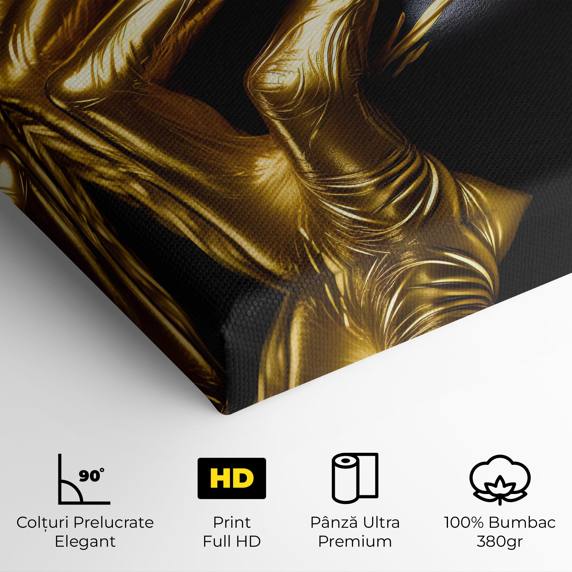 Tablou Canvas Gold Small Hand mockup 4