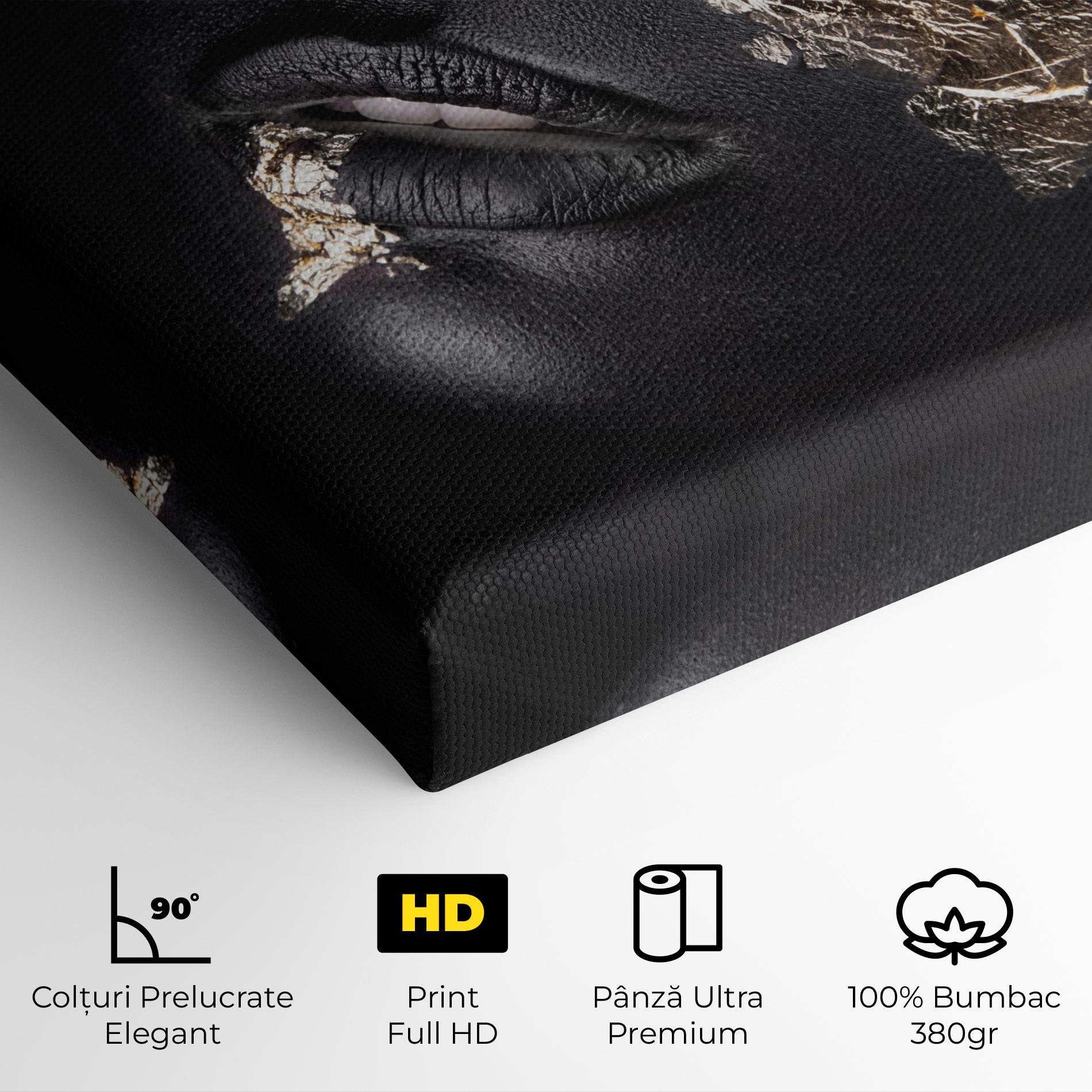 Tablou Canvas Grey Gold Makeup mockup 4