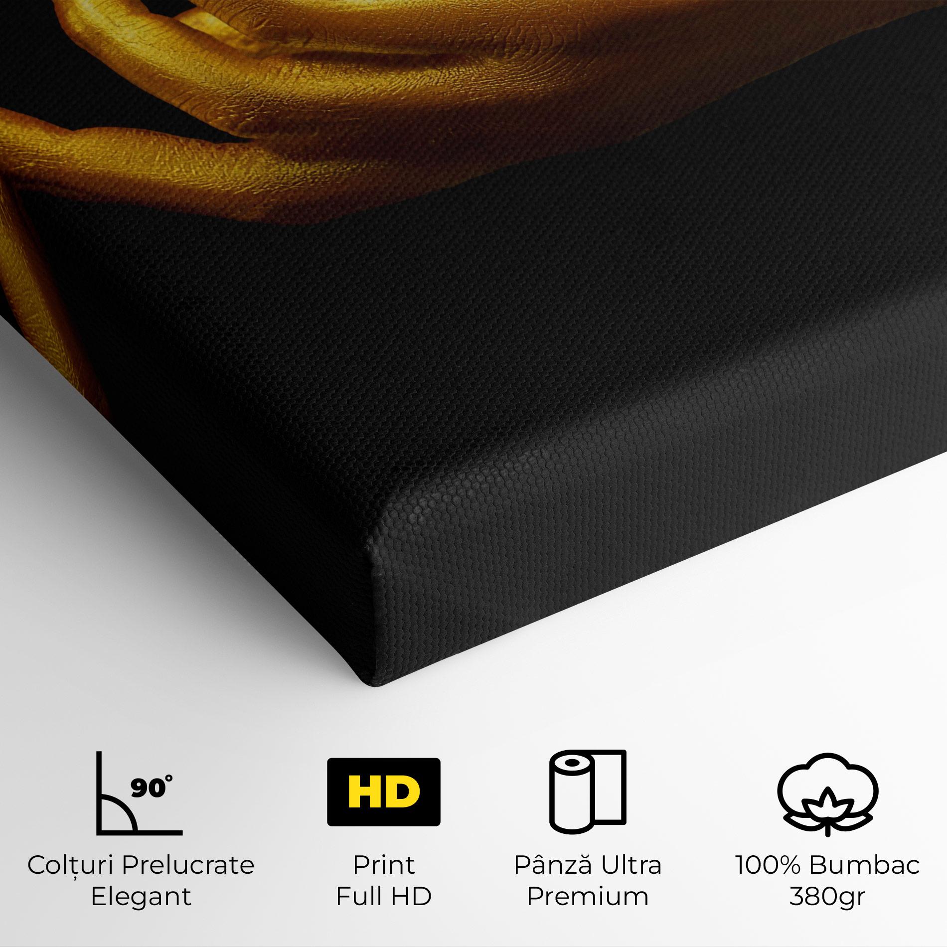 Tablou Canvas Strong Gold Hand mockup 4