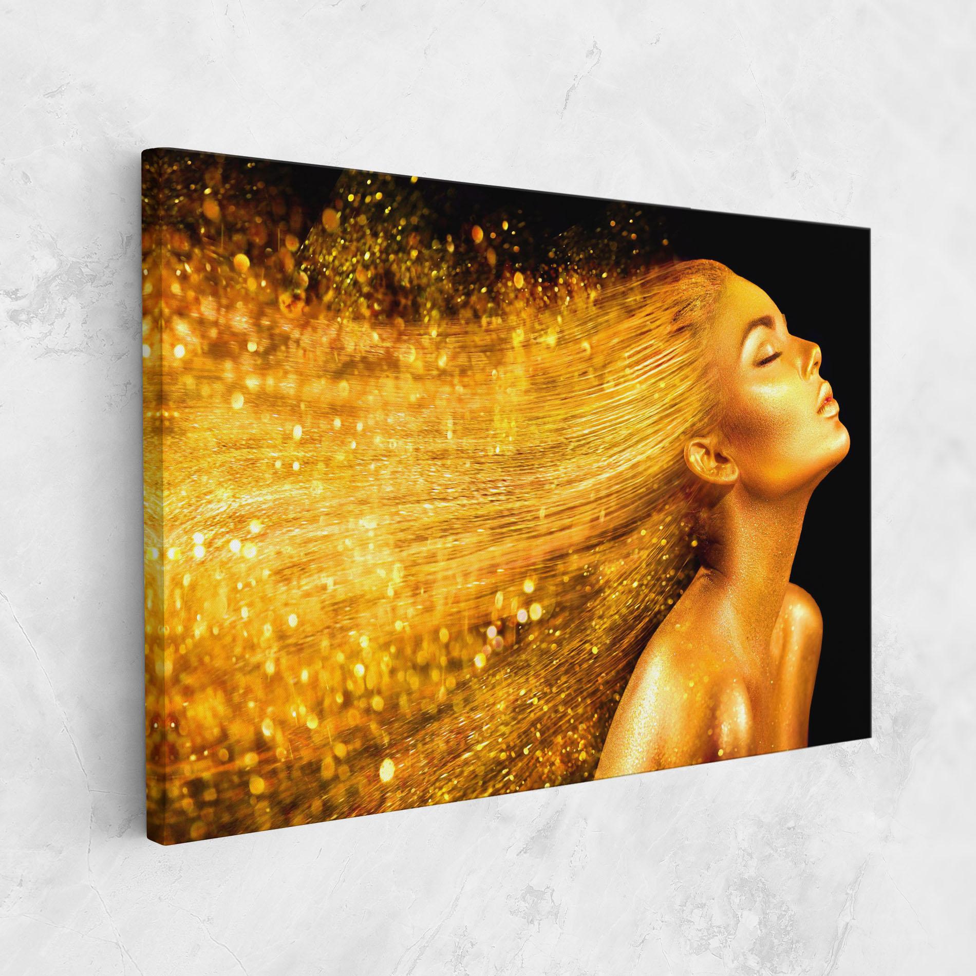 Tablou Canvas Golden Girl mockup 1