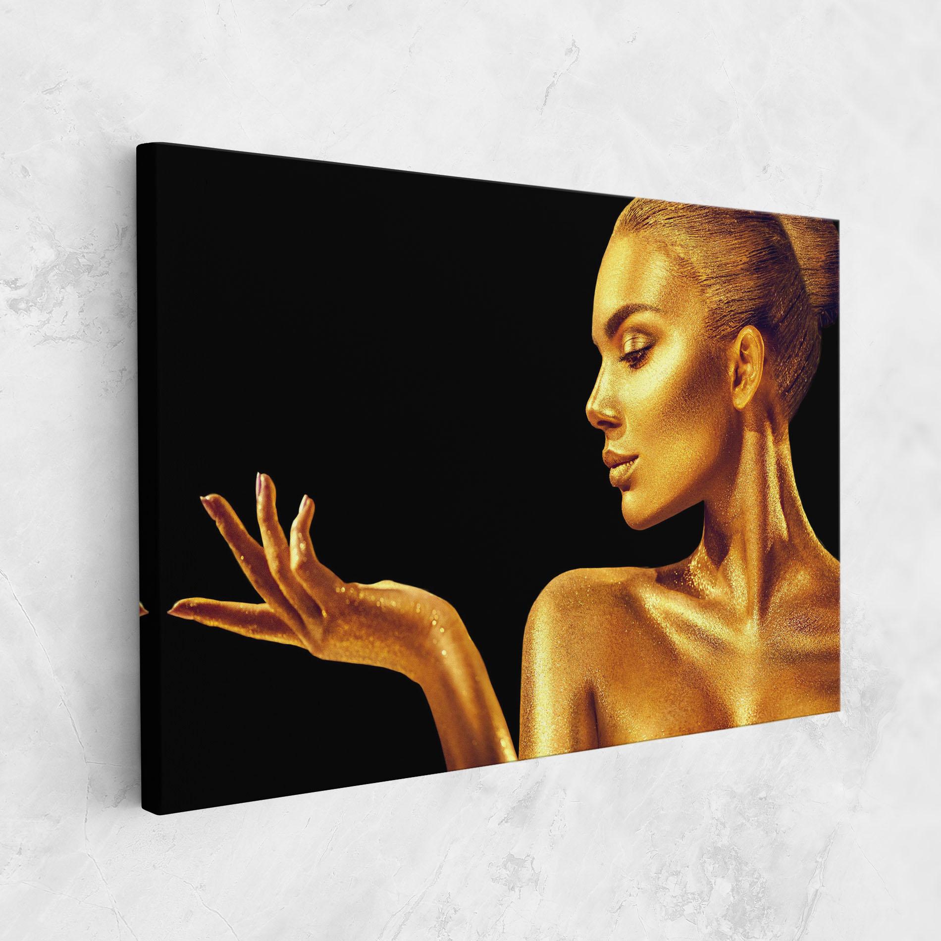 Tablou Canvas Golden Glamour mockup 1