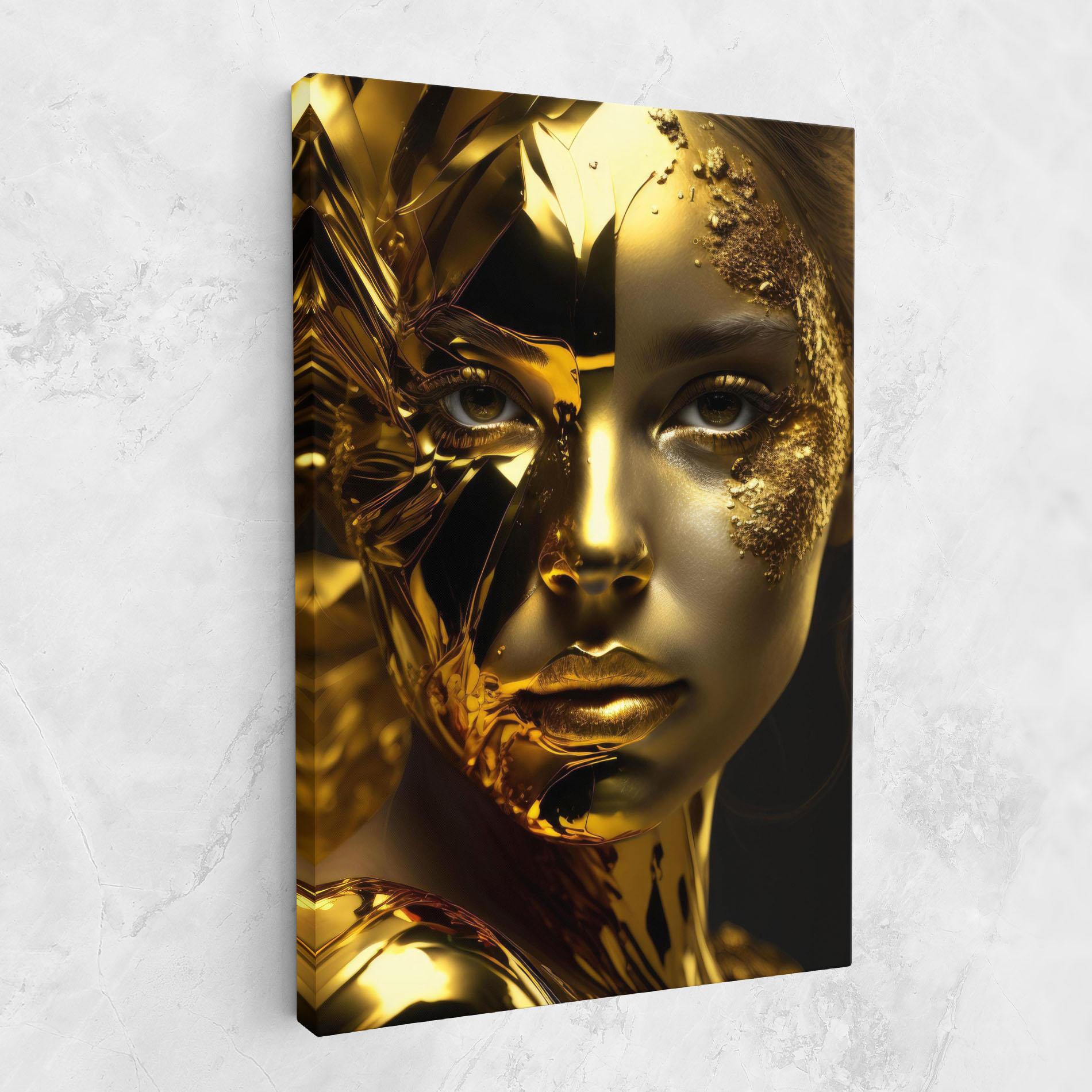 Tablou Canvas Covered By Gold mockup 1