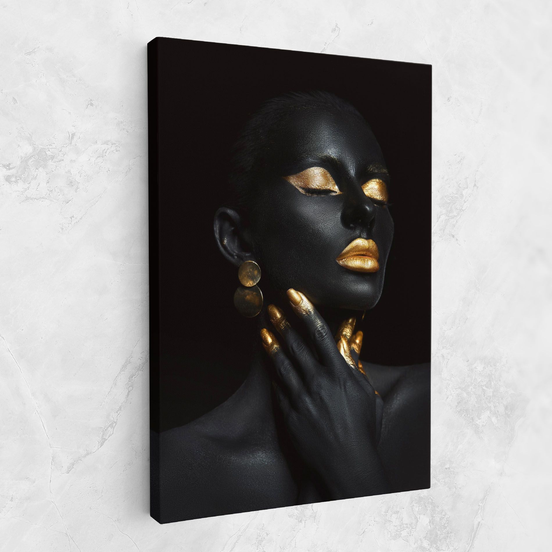 Eyelids Gold Makeup mockup 1