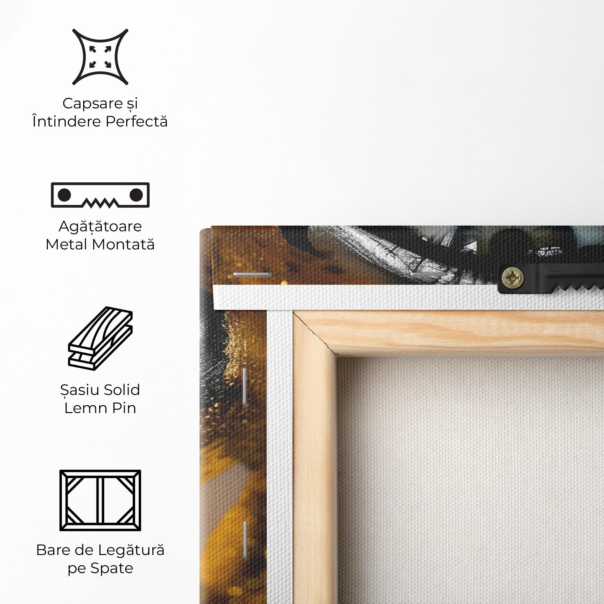 Tablou Canvas Black Gold Eyeliner mockup 5