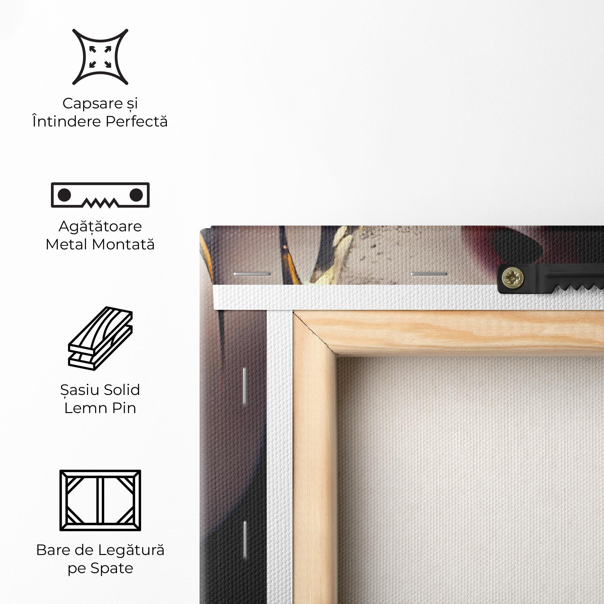 Tablou Canvas Glamorous Gold Lips mockup 5