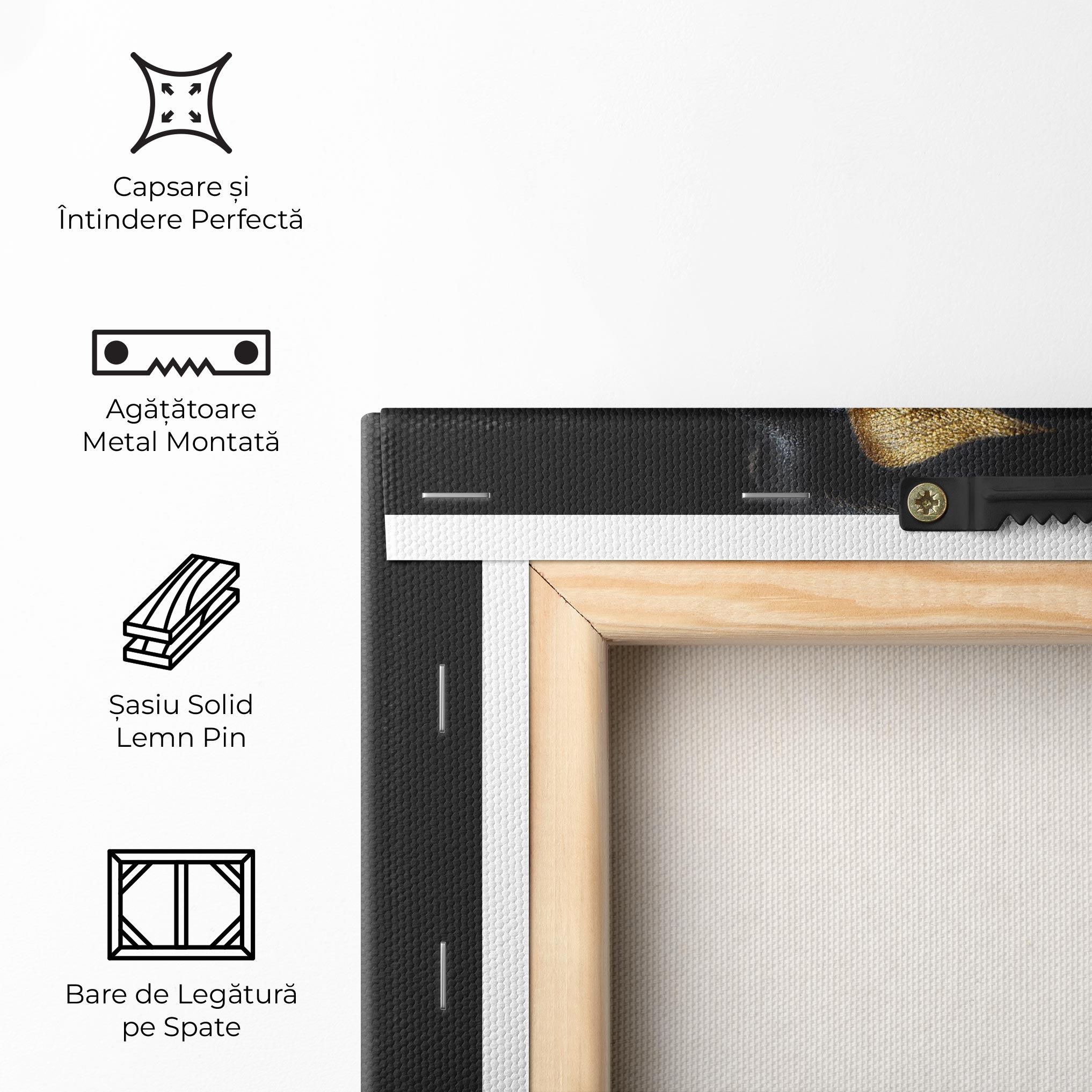 Tablou Canvas Gold Black Paint mockup 5