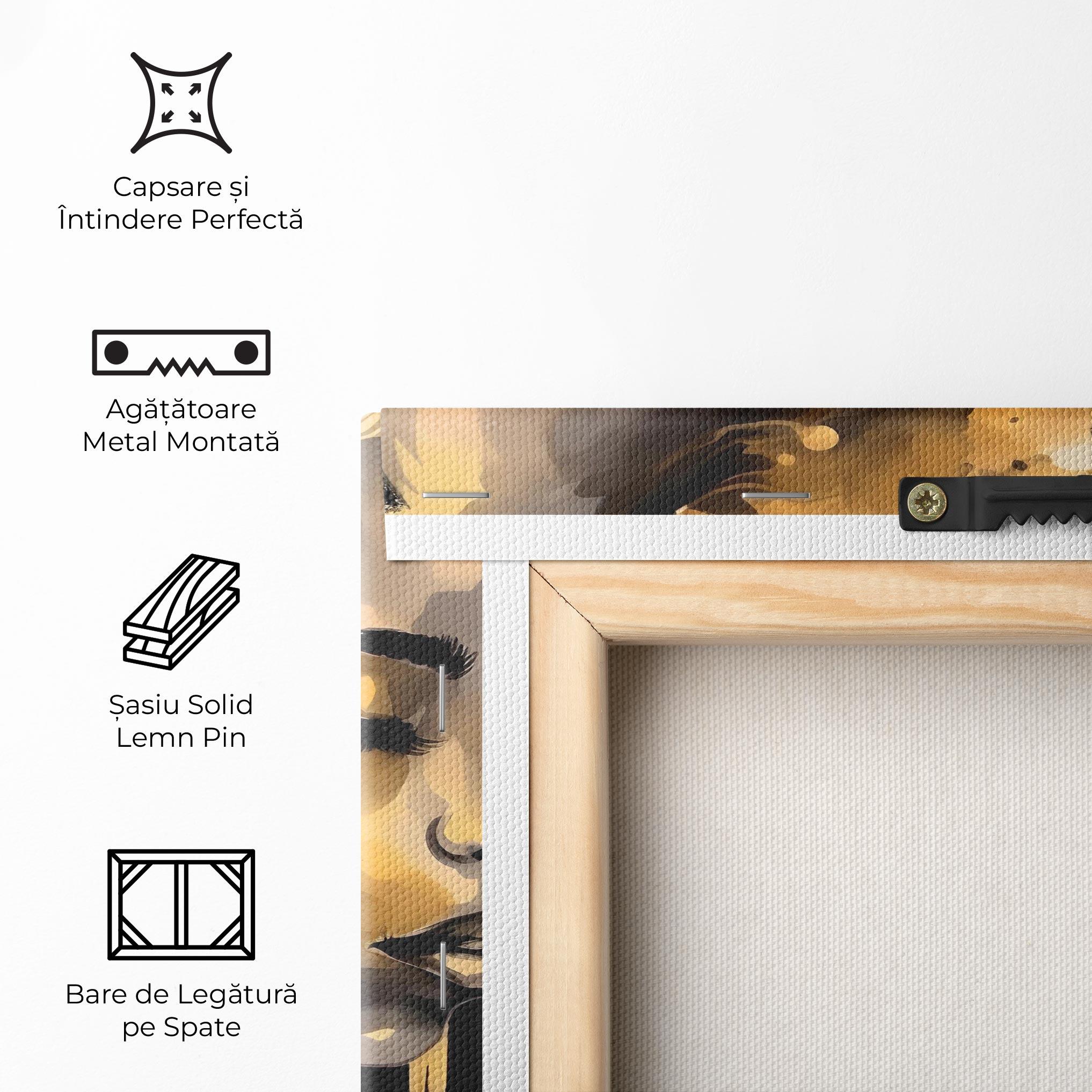 Tablou Canvas Gold Stylish Modern mockup 5
