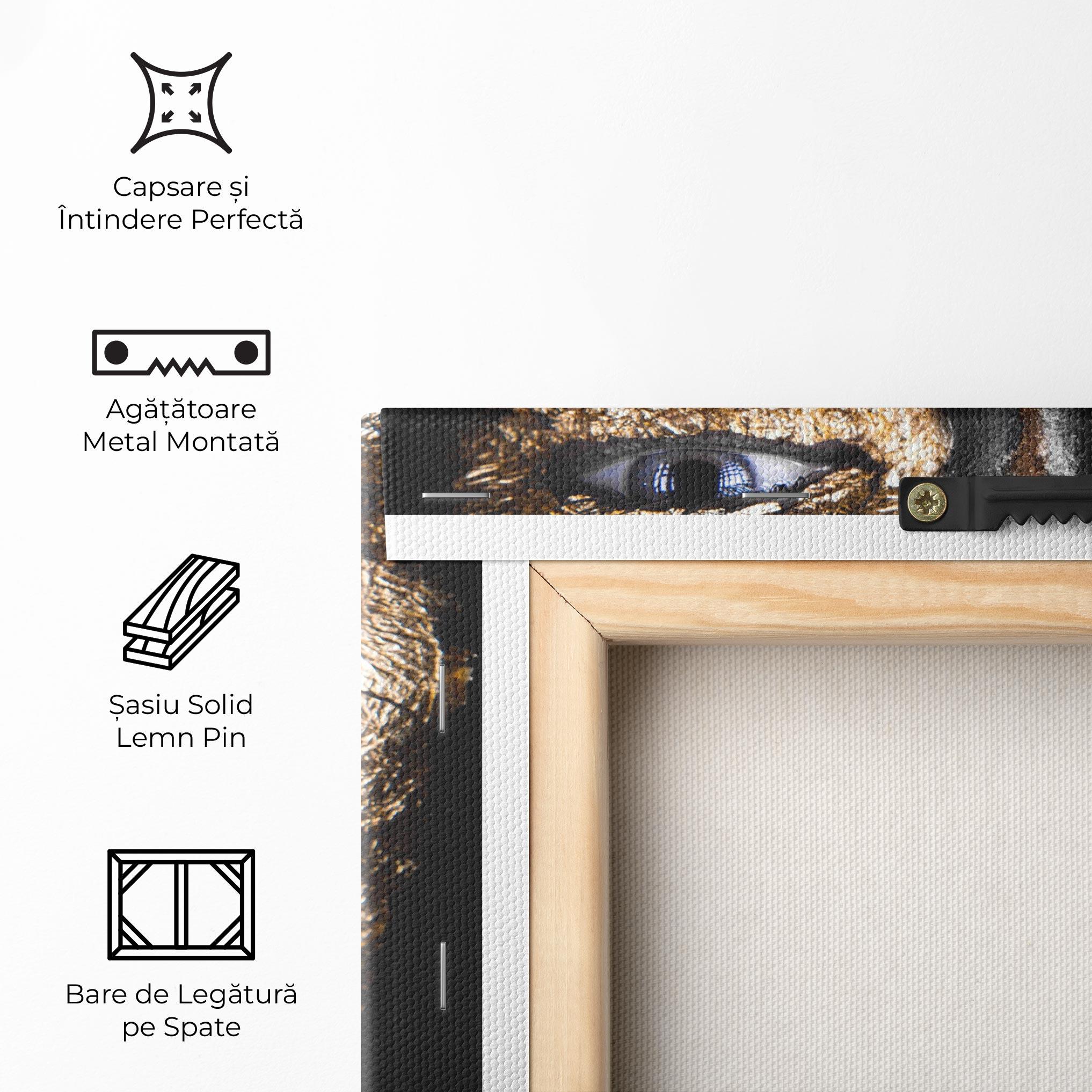 Tablou Canvas Golden Face mockup 5