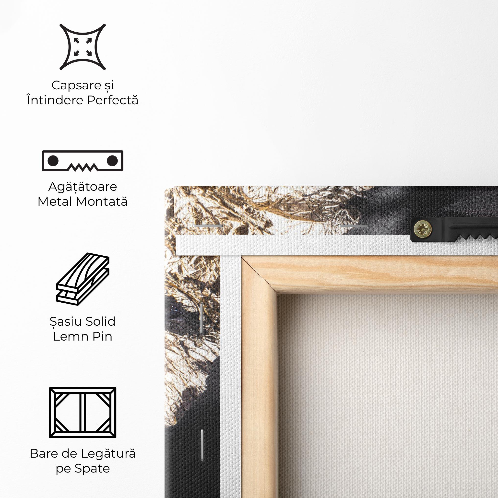 Tablou Canvas Grey Gold Makeup mockup 5