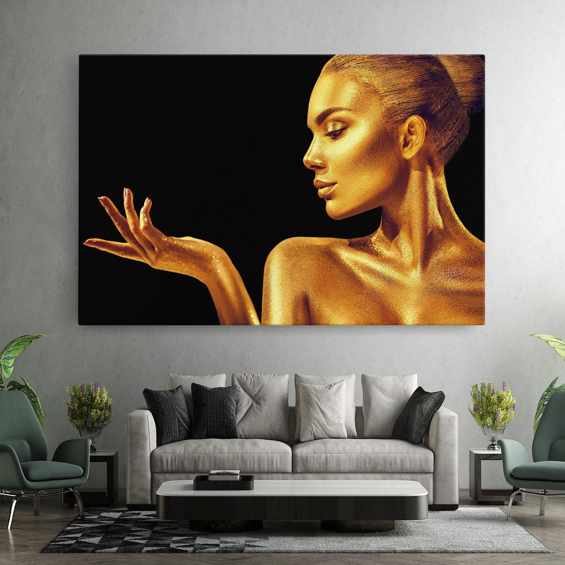 Tablou Canvas Golden Glamour mockup 7