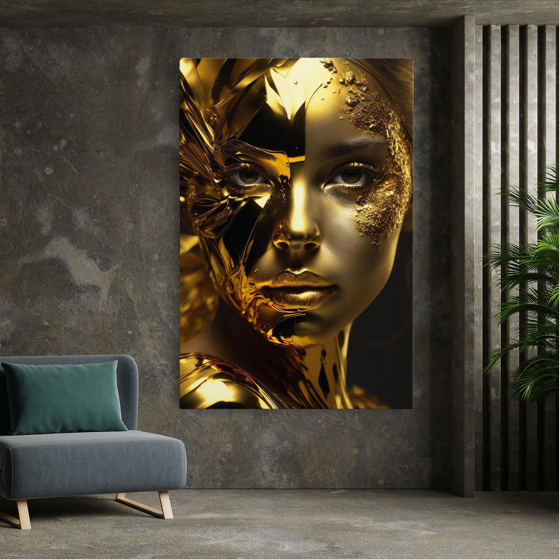 Tablou Canvas Covered By Gold mockup 7