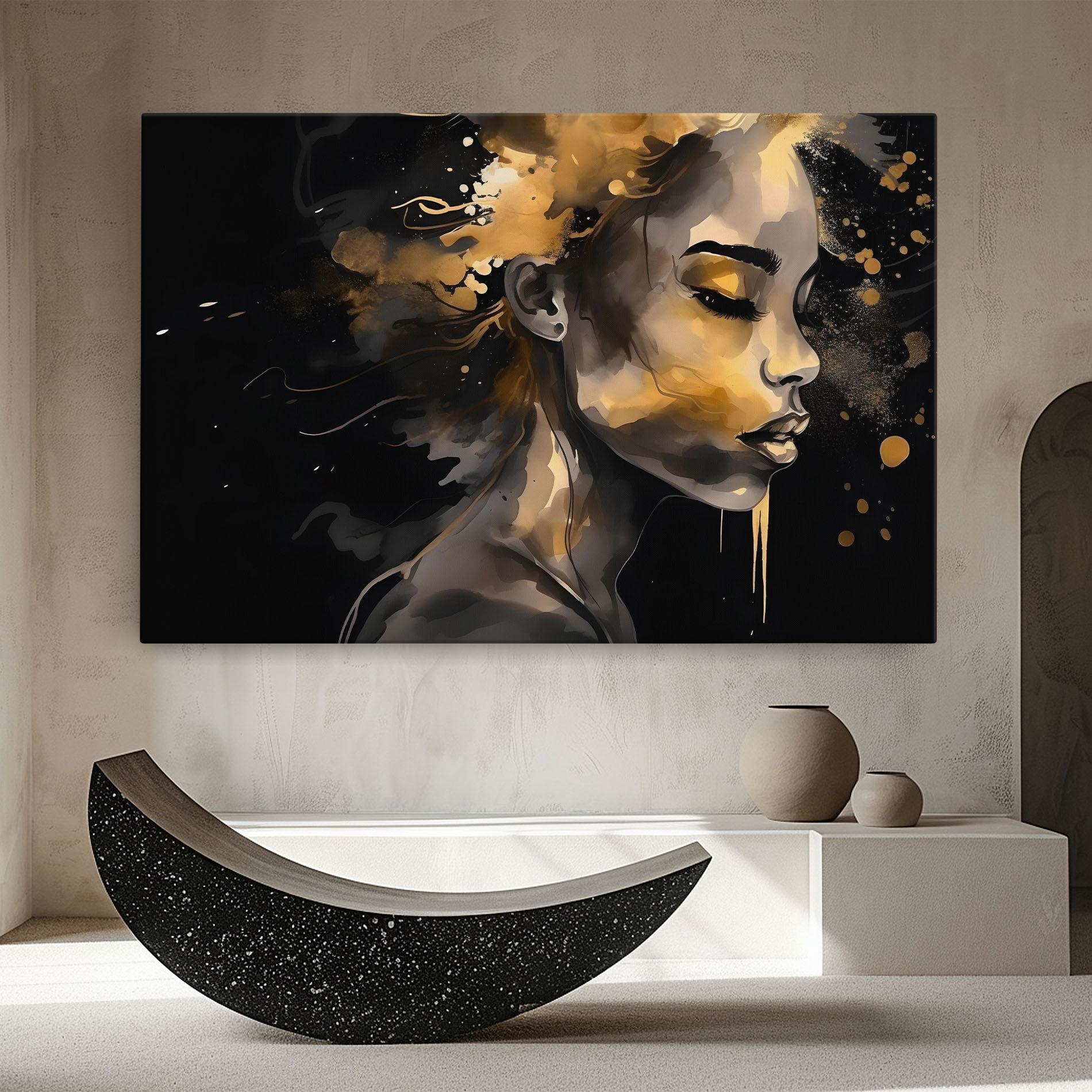 Tablou Canvas Gold Stylish Modern mockup 8