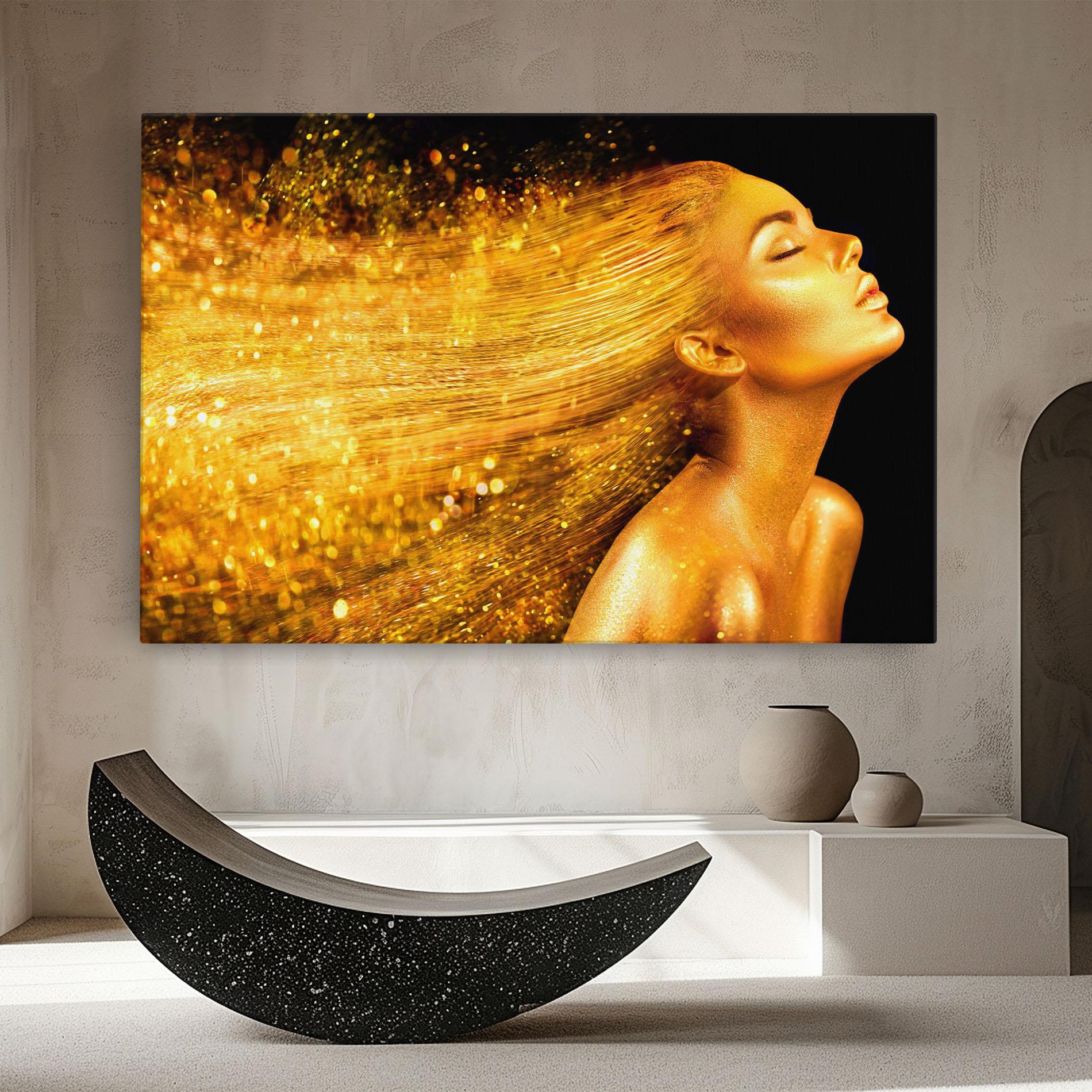 Tablou Canvas Golden Girl mockup 8