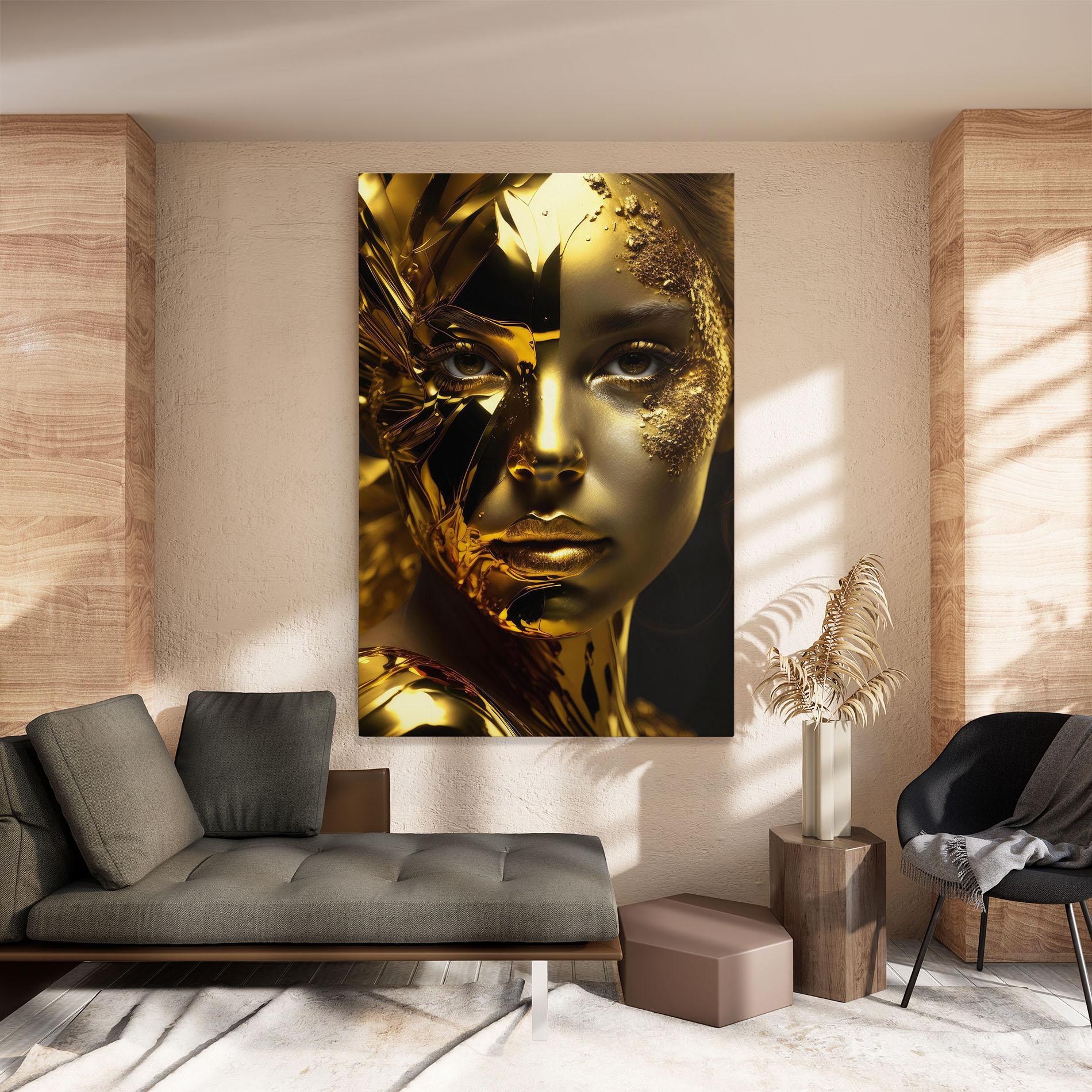 Tablou Canvas Covered By Gold mockup 8