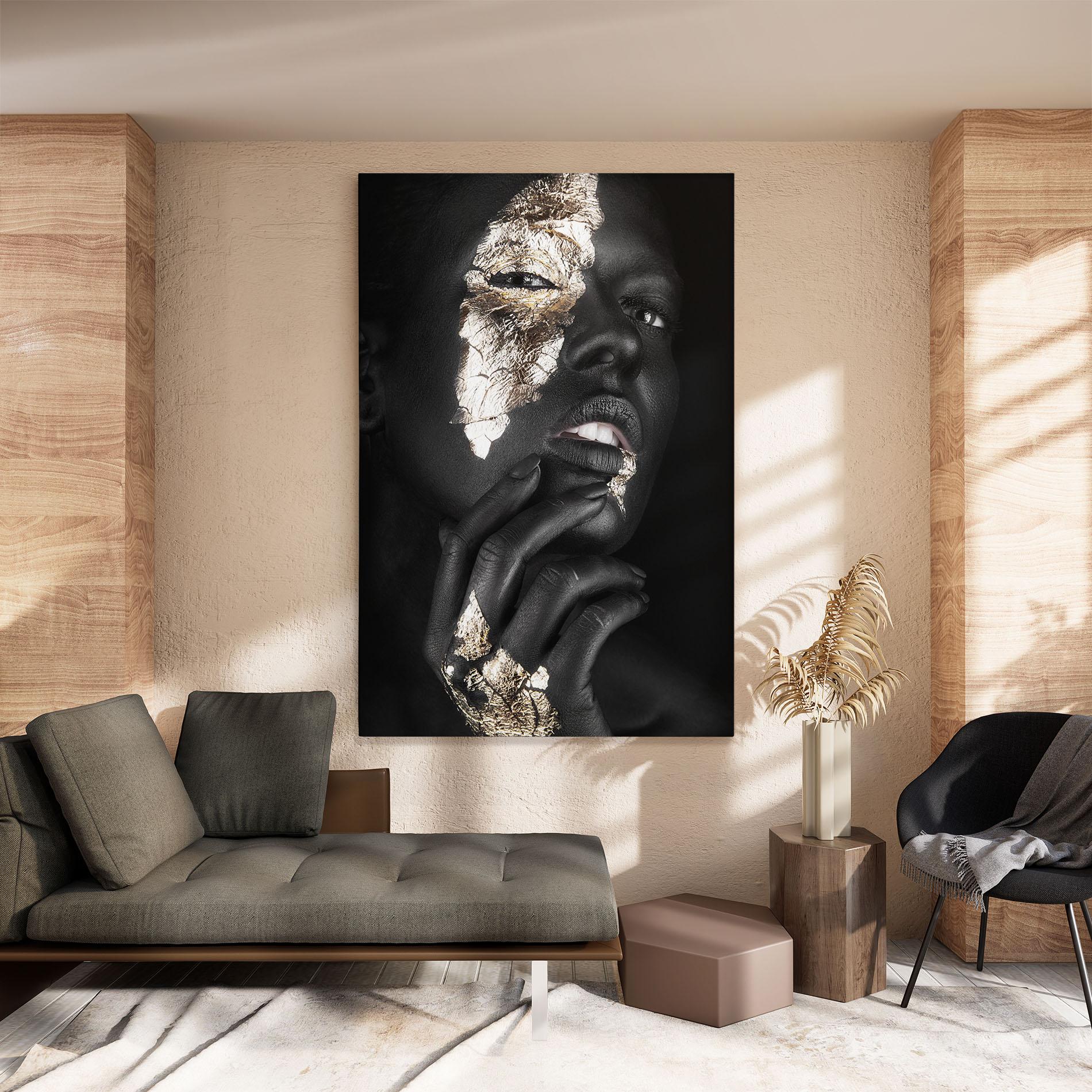 Tablou Canvas Golden Posture mockup 8