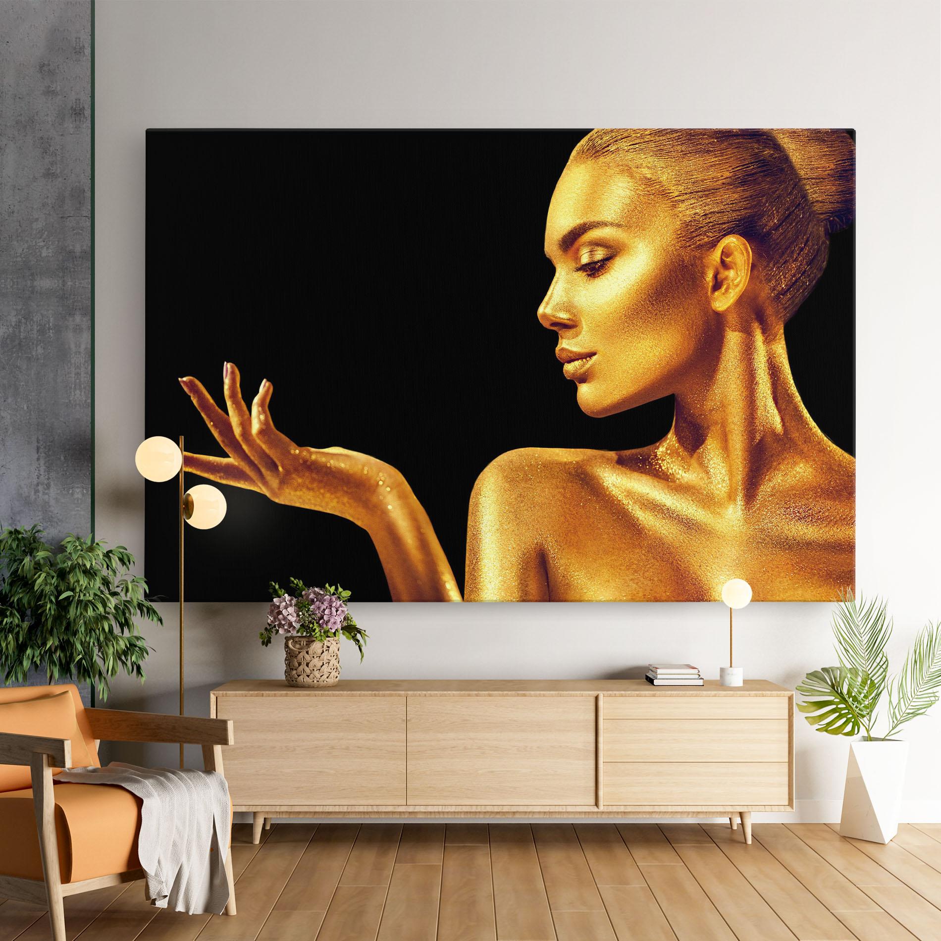 Tablou Canvas Golden Glamour mockup 9