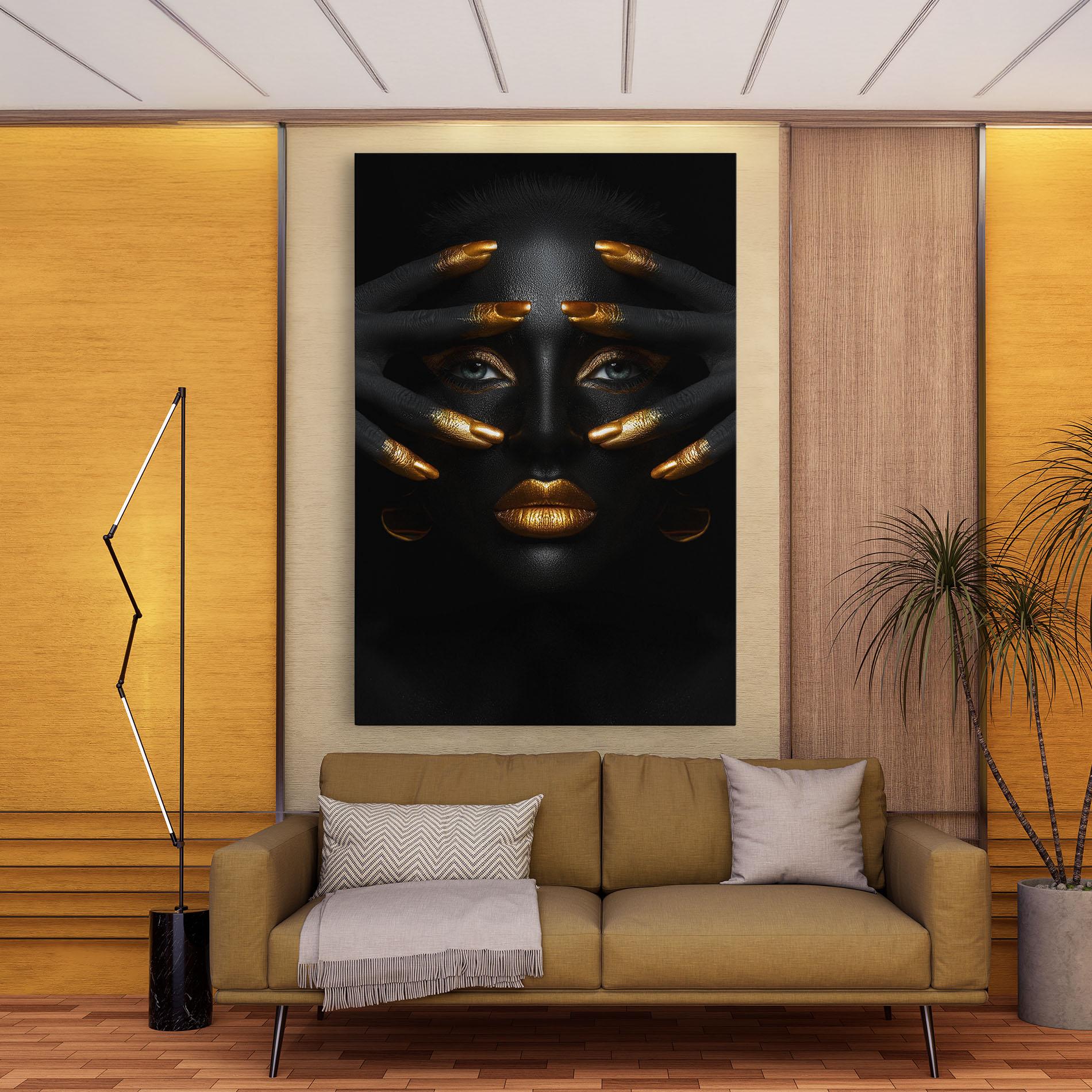 Tablou Canvas Gold Fingertips Art mockup 9