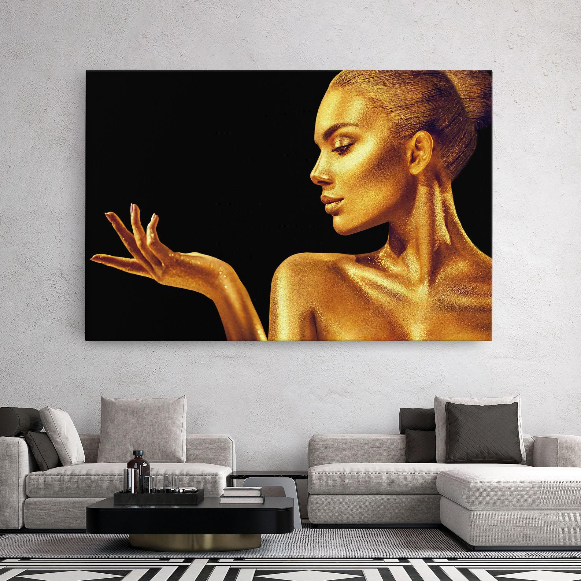 Tablou Canvas Golden Glamour mockup 2