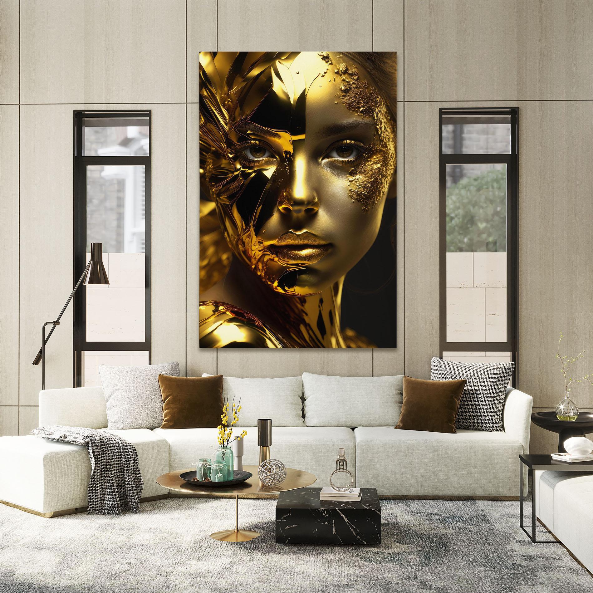 Tablou Canvas Covered By Gold mockup 2