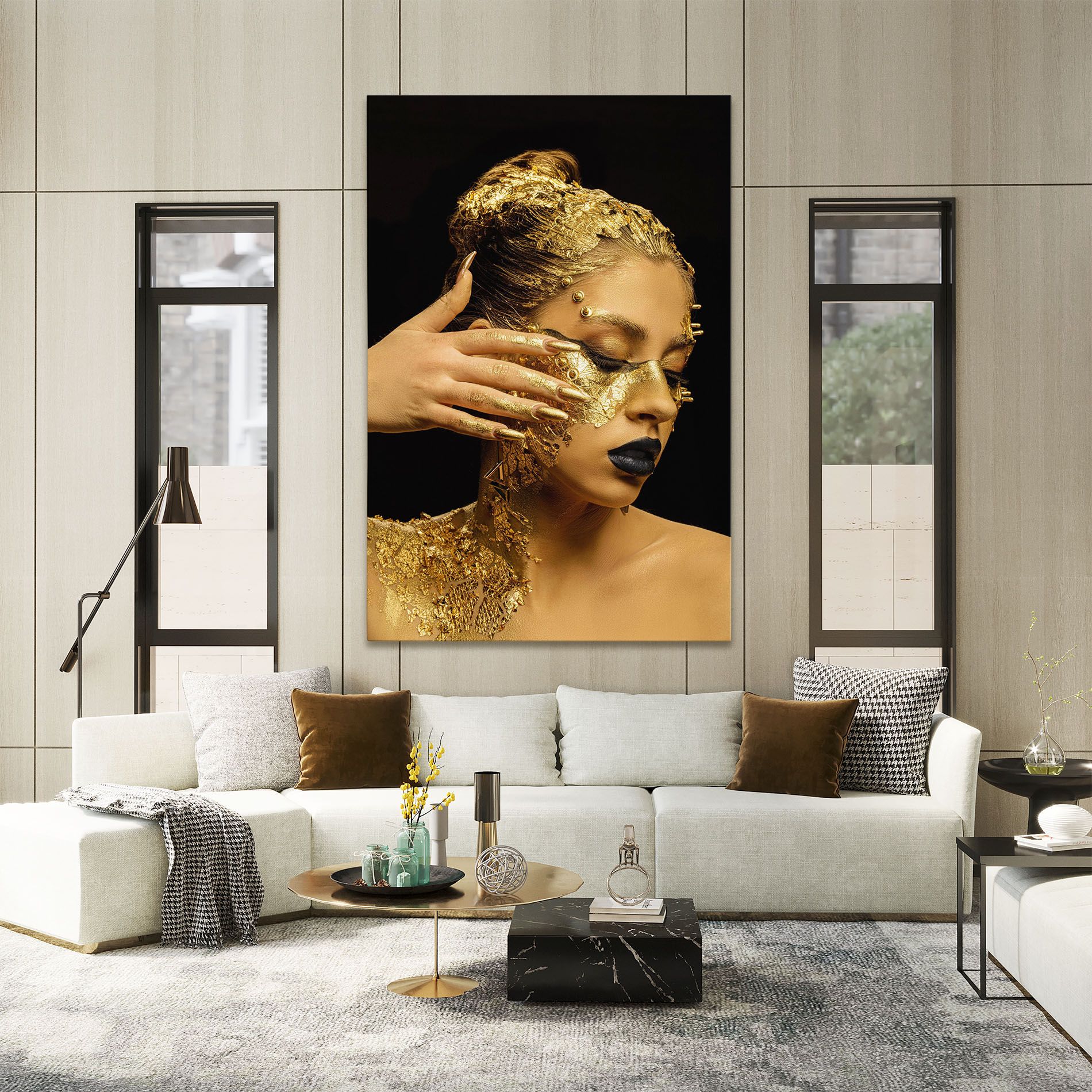 Festive Golden Makeup mockup 2