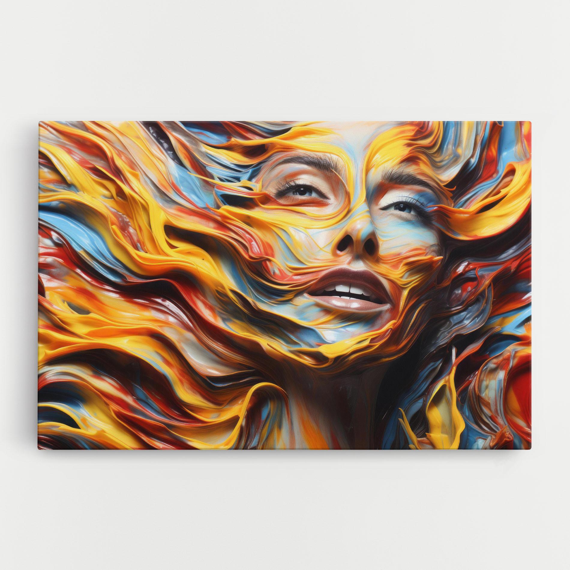 Tablou Canvas Painted Woman mockup 0